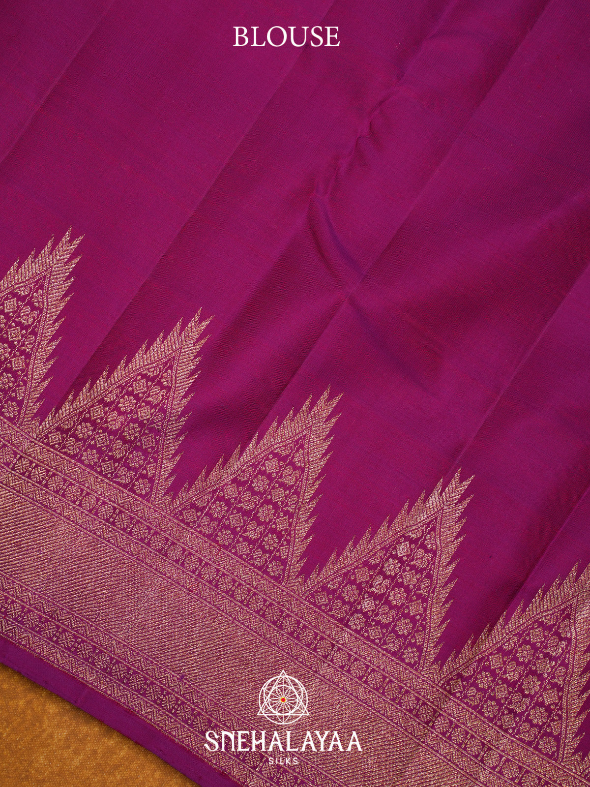 Meganta Pink Kanjivaram Silk Saree