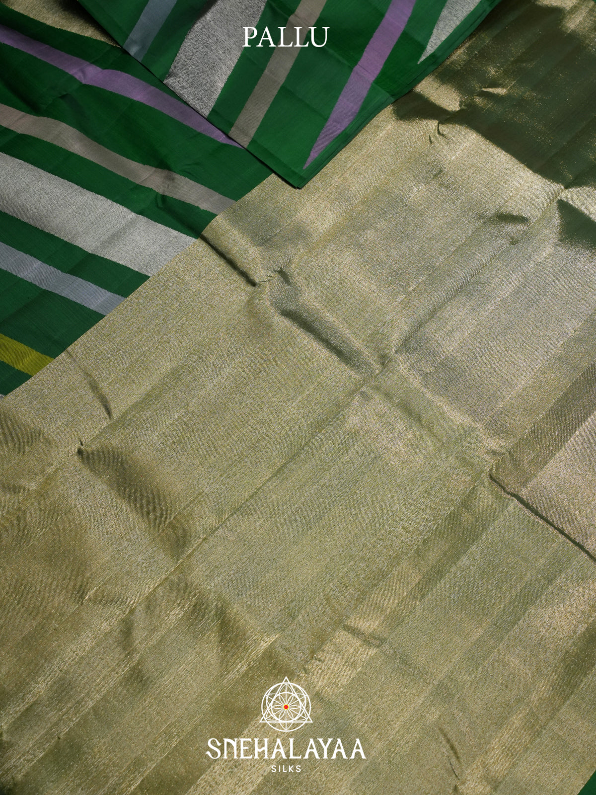 Forest Green Kanjivaram Silk Saree