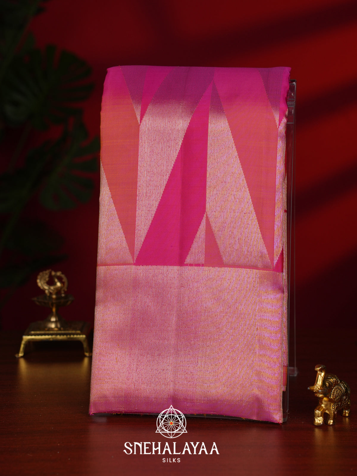 Pink Kanjivaram Silk Saree