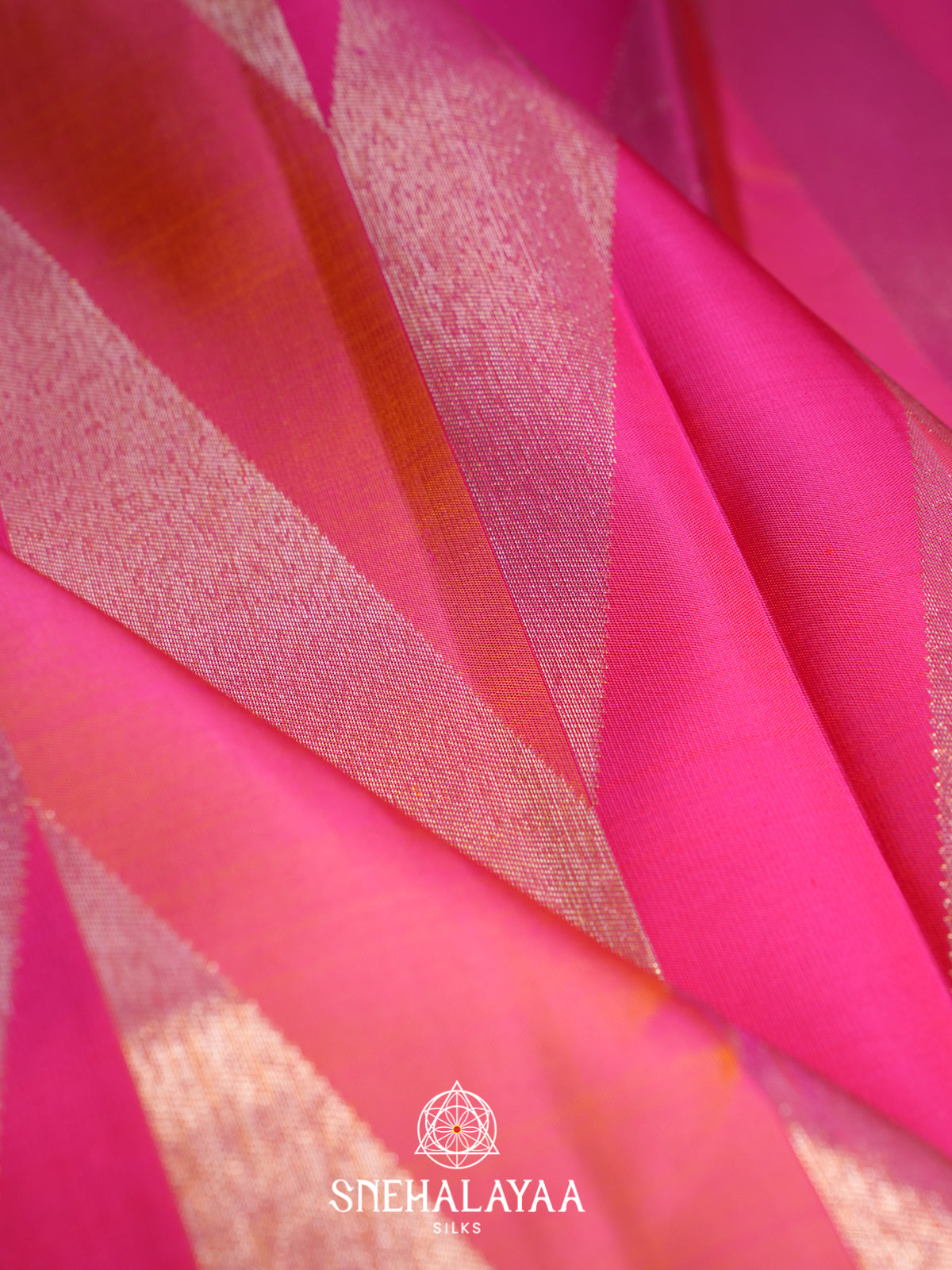 Pink Kanjivaram Silk Saree