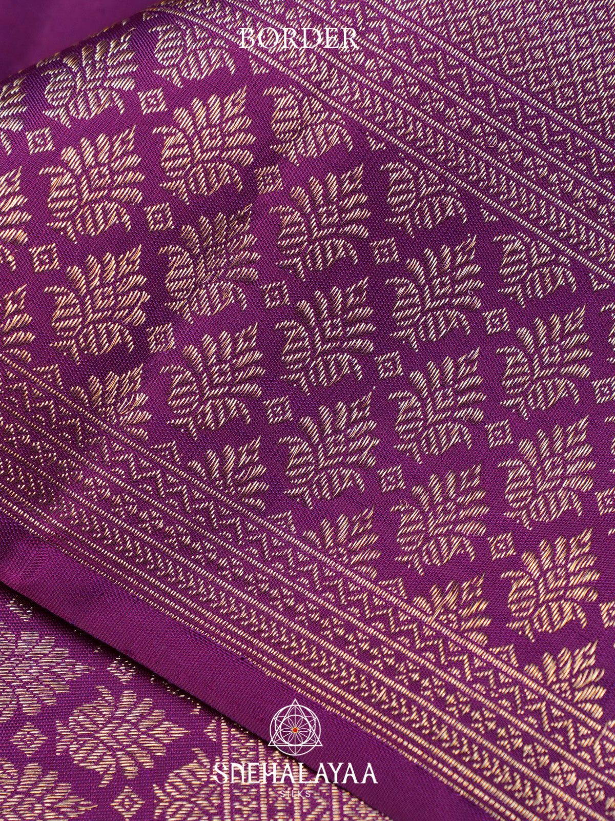 Meganta Purple Kanjivaram Silk Saree