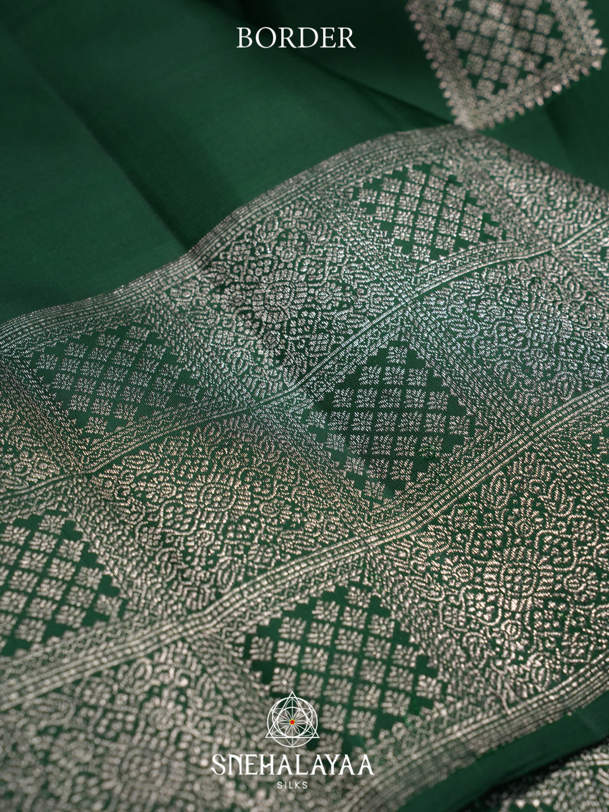 Forest Green Kanjivaram Silk Saree