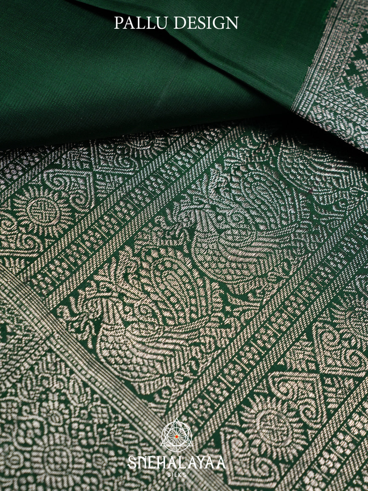 Forest Green Kanjivaram Silk Saree