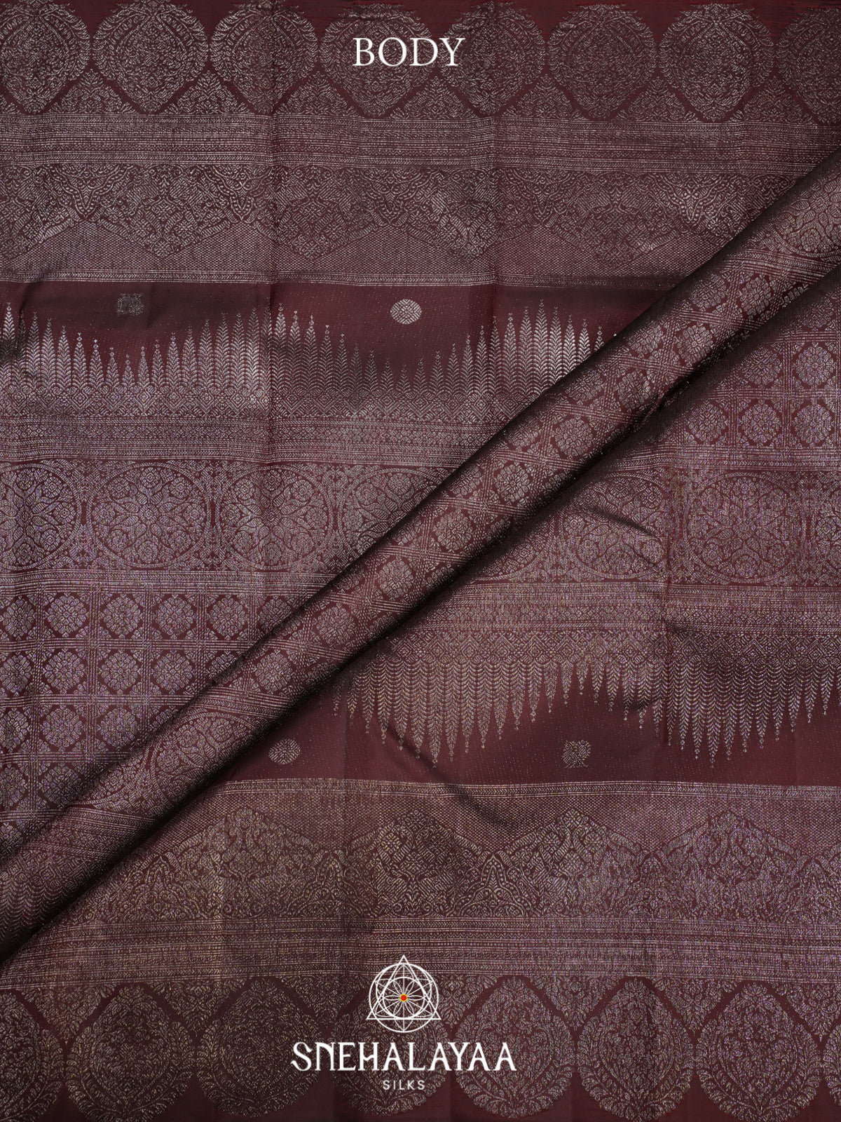 Coffee Brown Kanjivaram Silk Saree