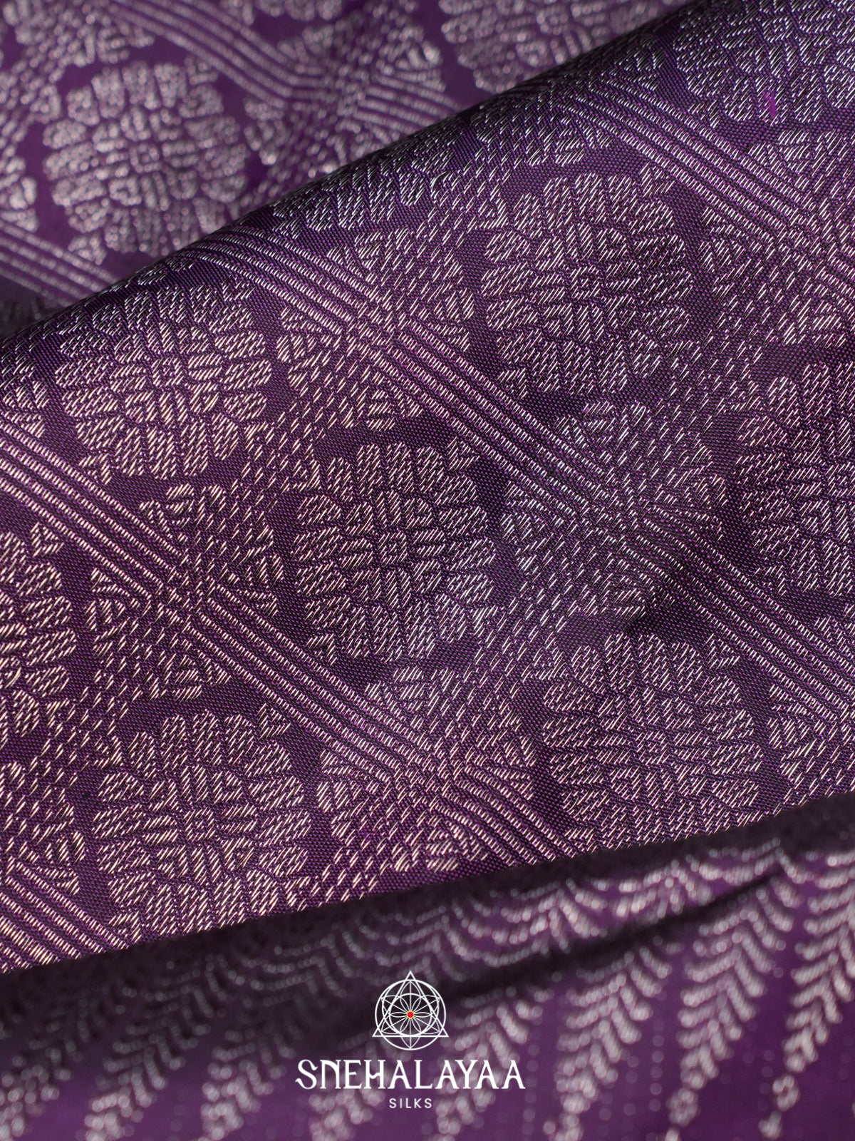 Purple Kanjivaram Silk Saree