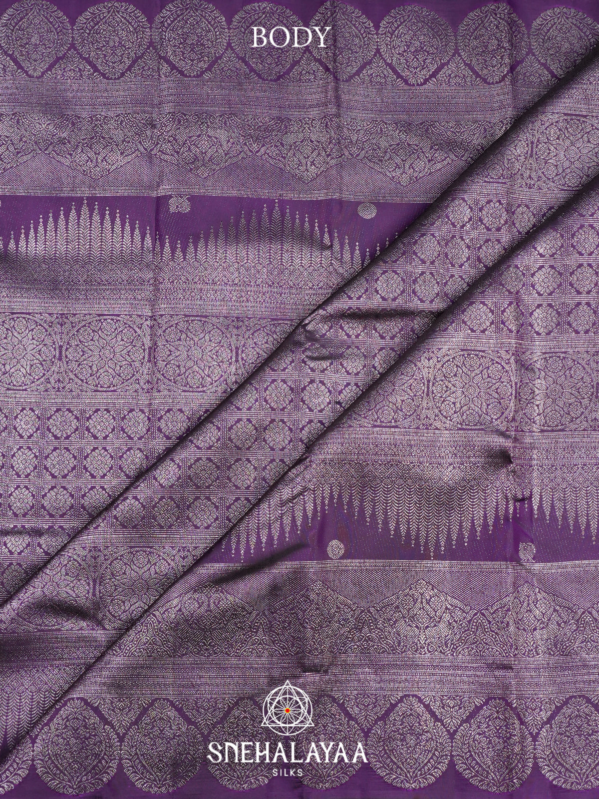 Purple Kanjivaram Silk Saree