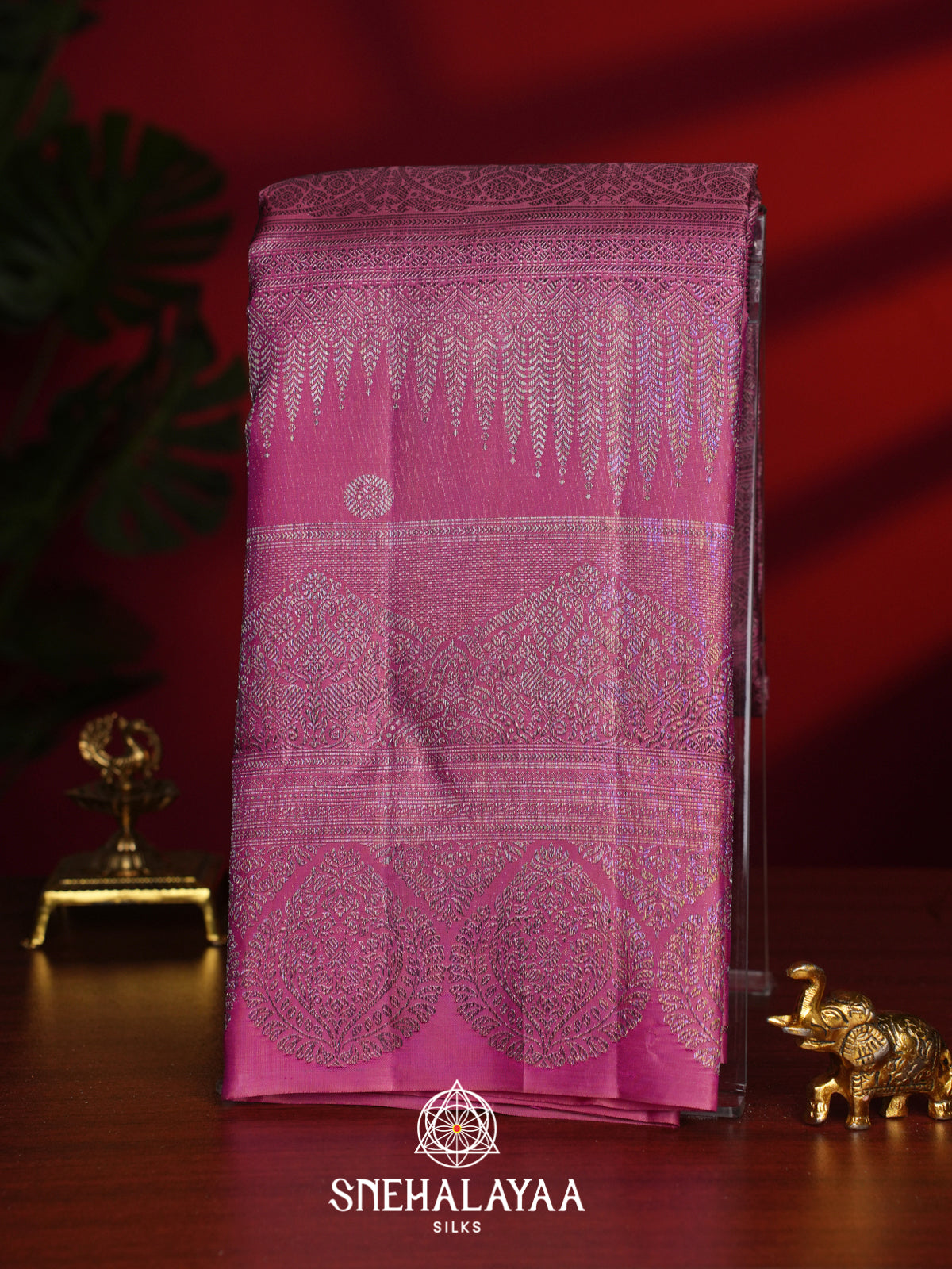 Pink Kanjivaram Silk Saree