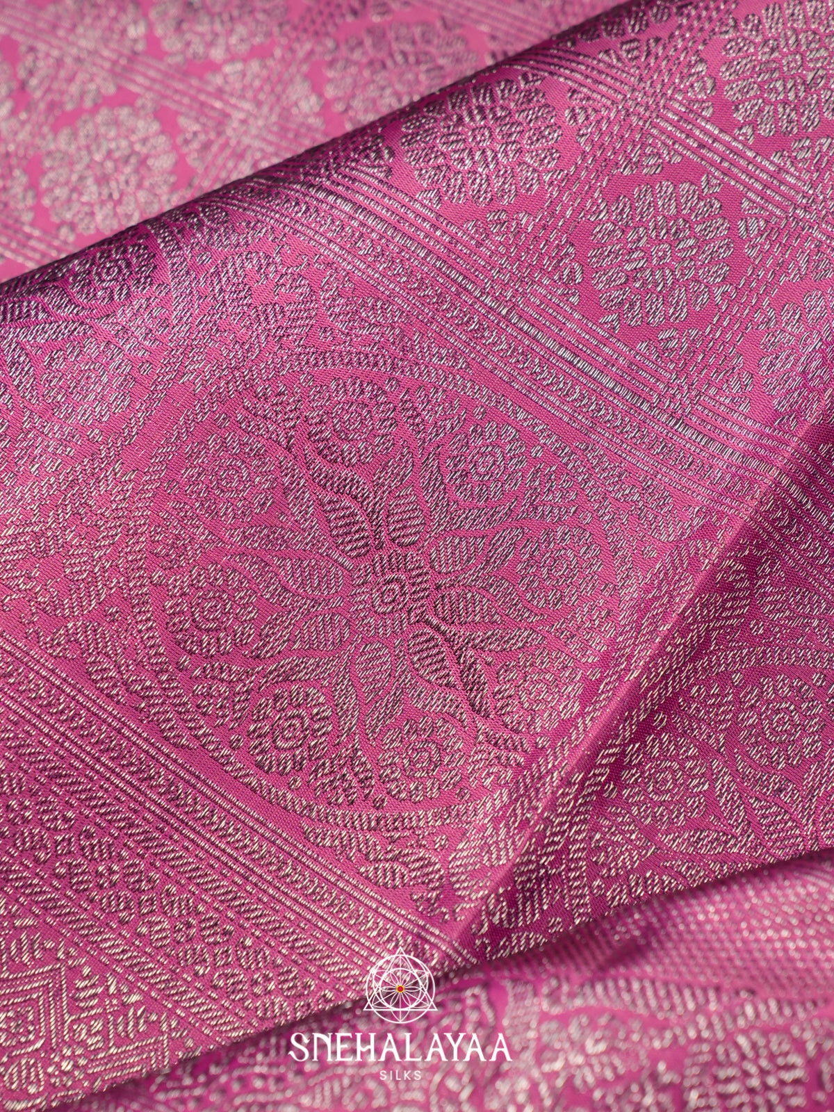 Pink Kanjivaram Silk Saree