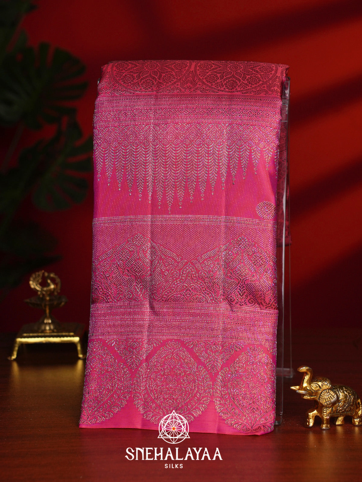 Pink Kanjivaram Silk Saree