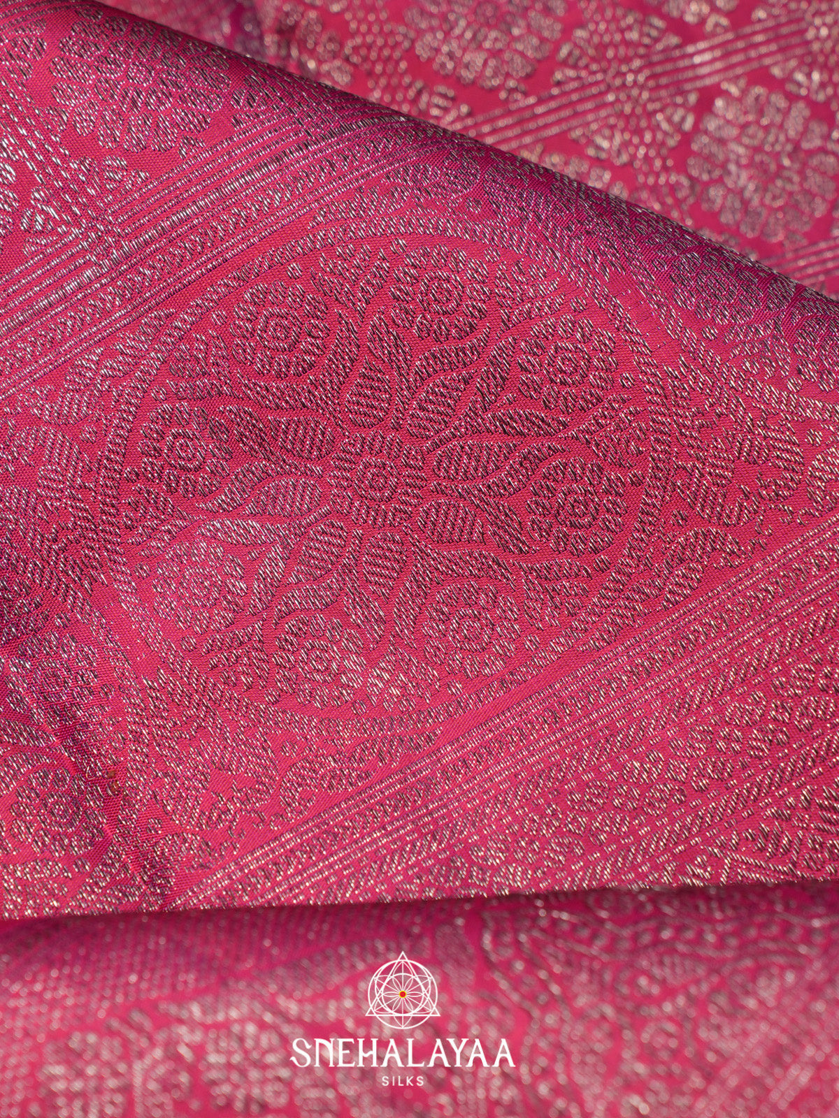 Pink Kanjivaram Silk Saree