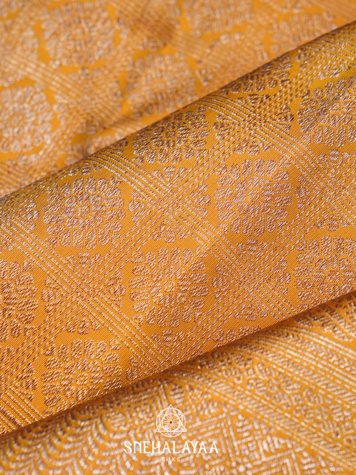 Yellow Kanjivaram Silk Saree