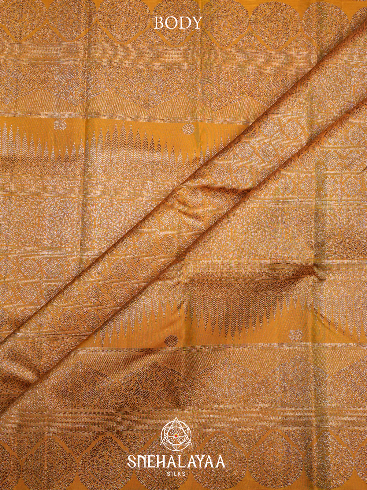Yellow Kanjivaram Silk Saree