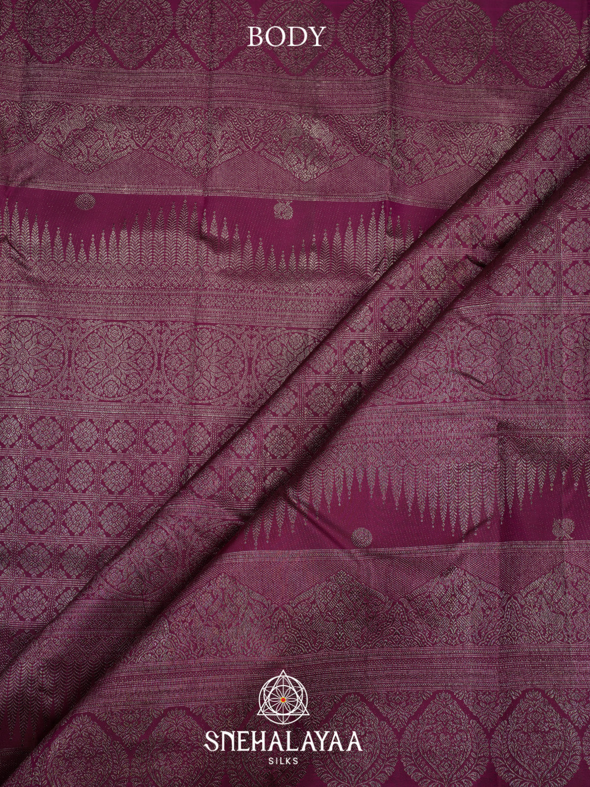 Meganta Kanjivaram Silk Saree