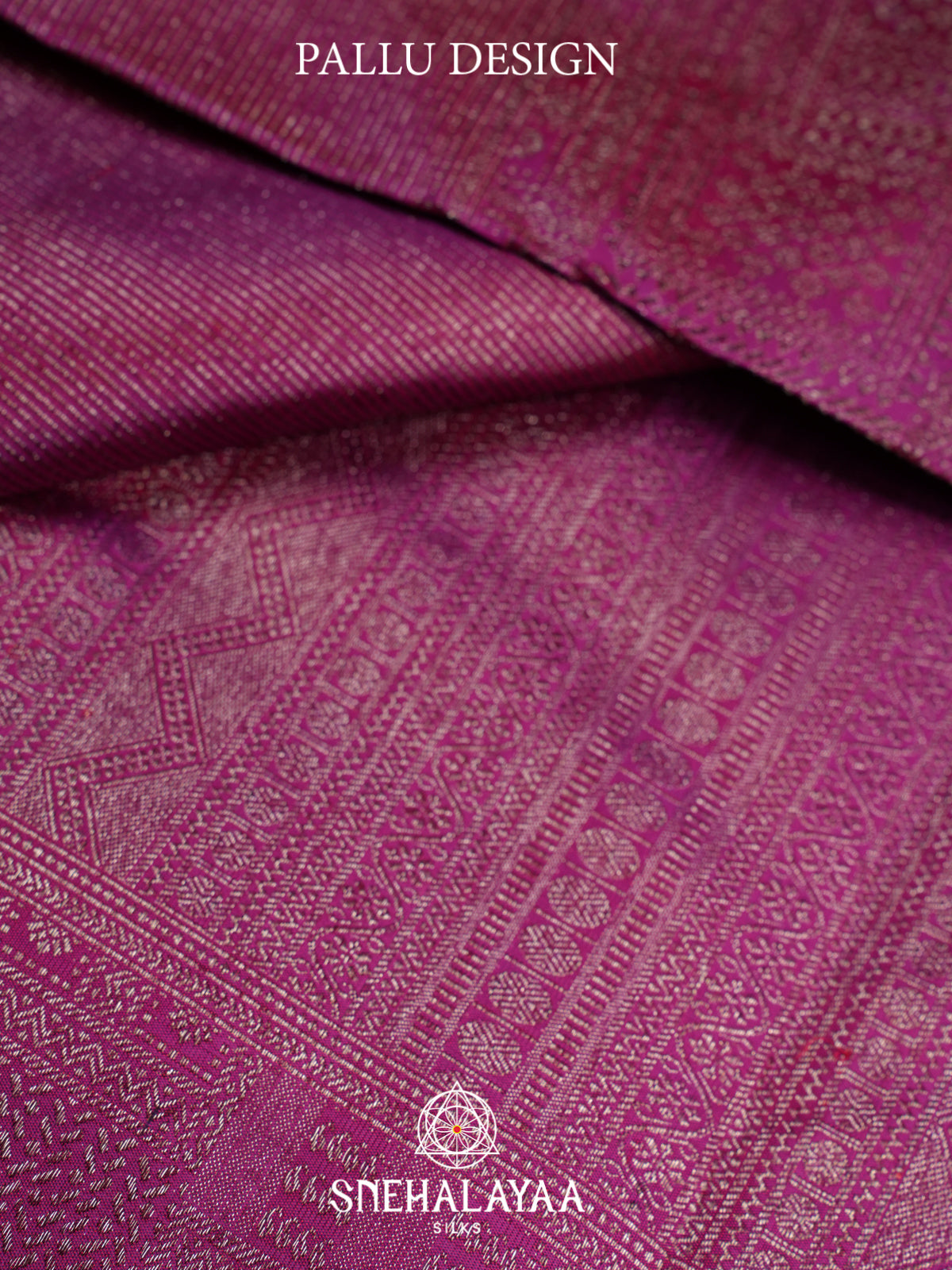 Meganta Pink Kanjivaram Silk Saree