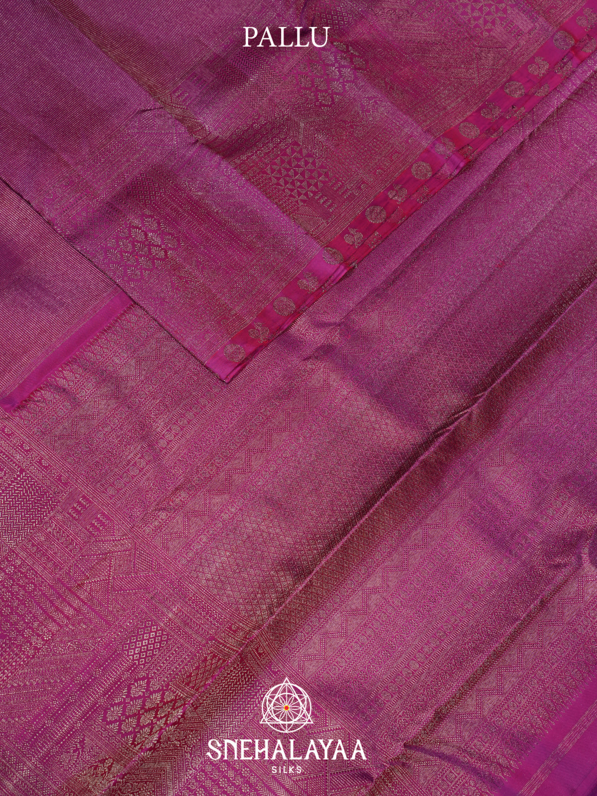 Meganta Pink Kanjivaram Silk Saree