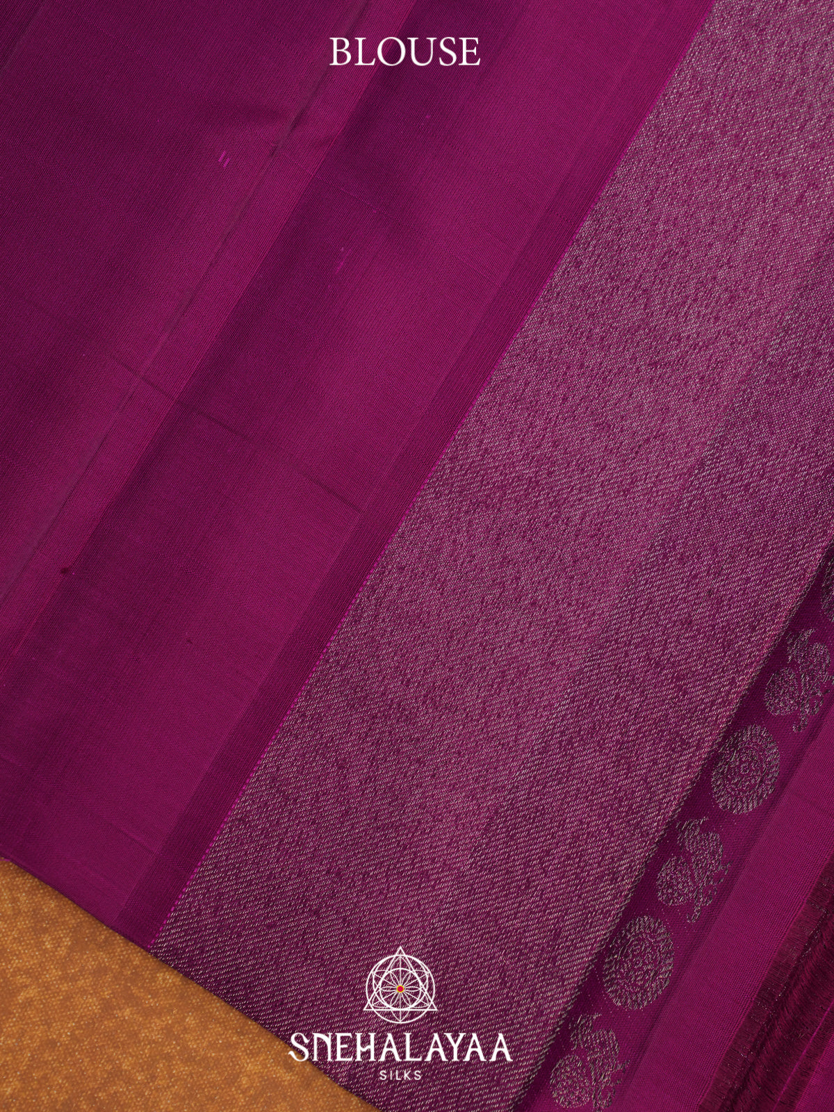 Meganta Pink Kanjivaram Silk Saree