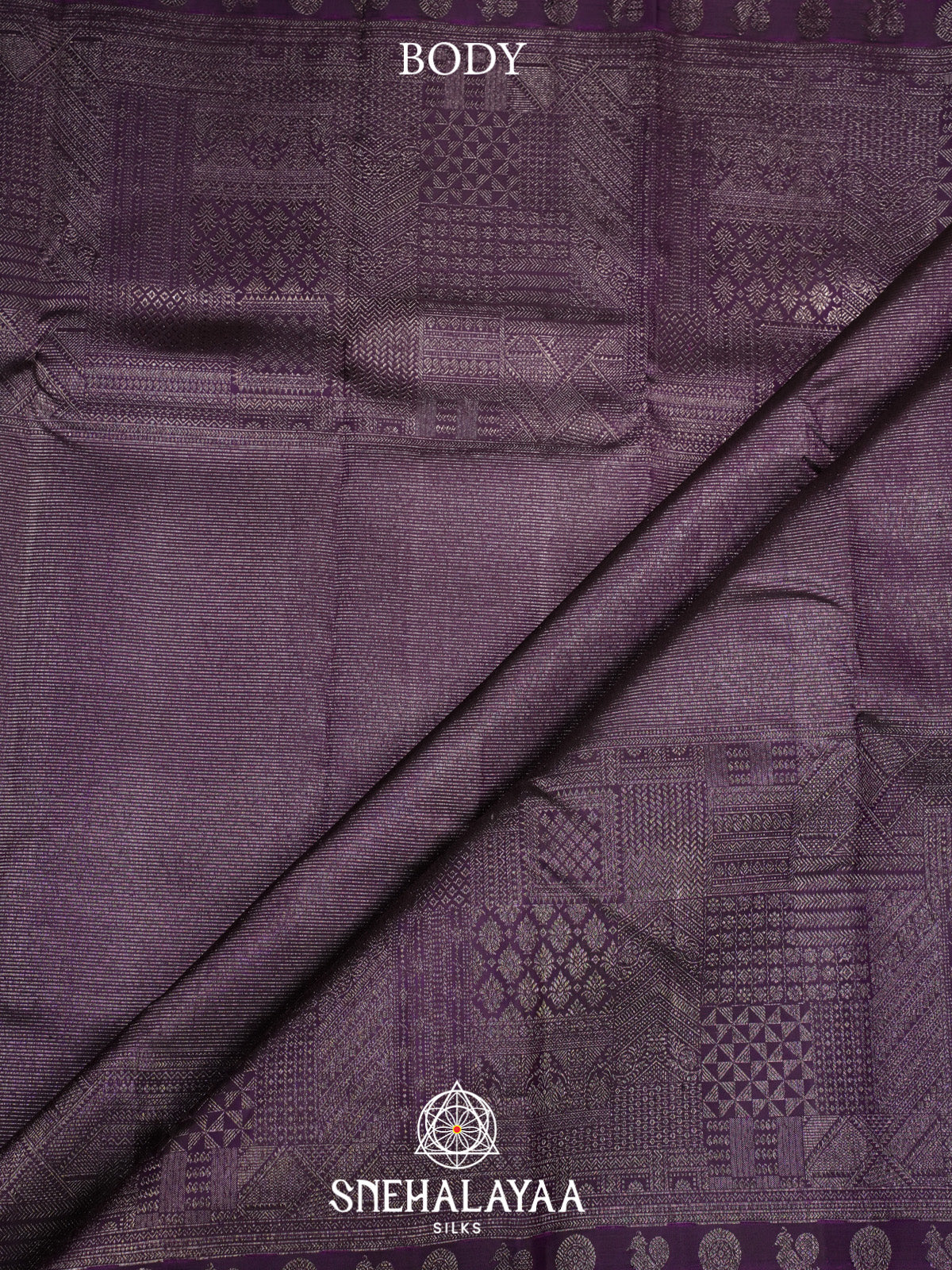 Purple Kanjivaram Silk Saree