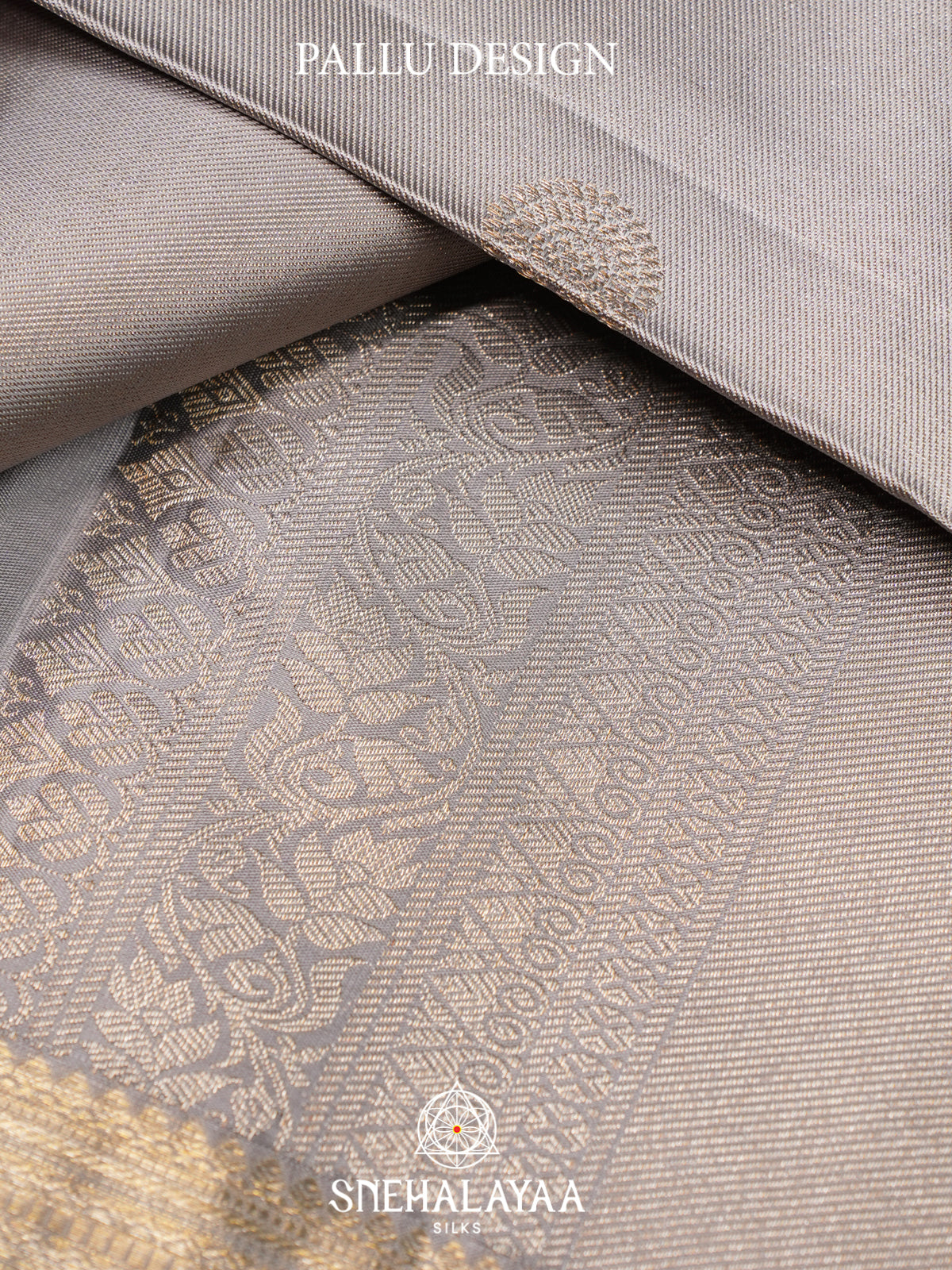 Grey Kanjivaram Silk Saree