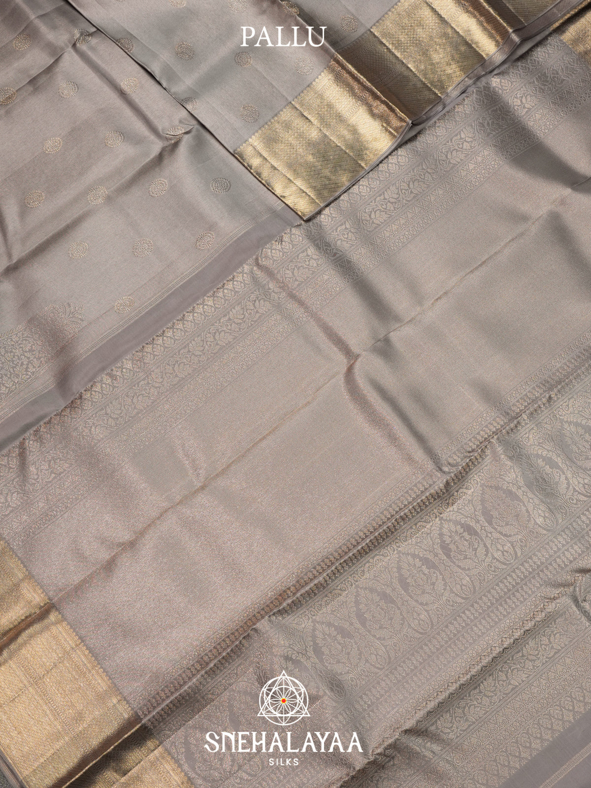 Grey Kanjivaram Silk Saree