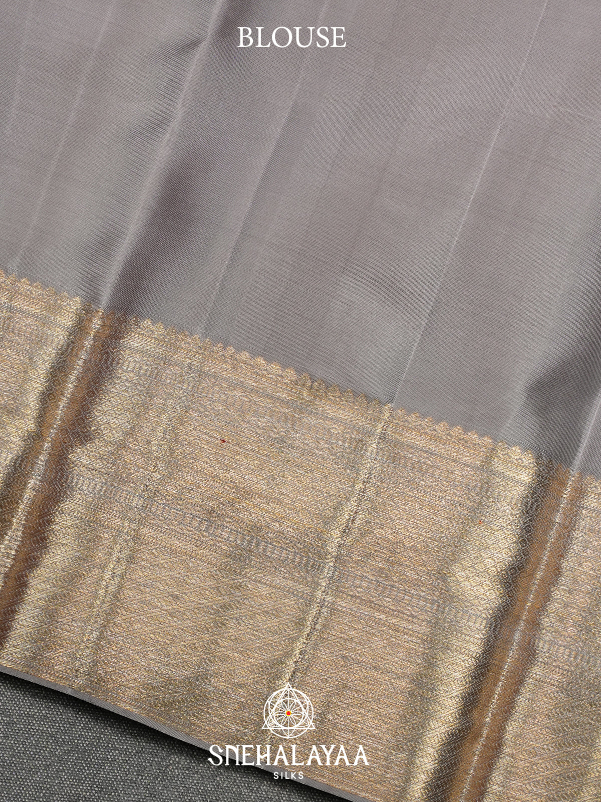 Grey Kanjivaram Silk Saree