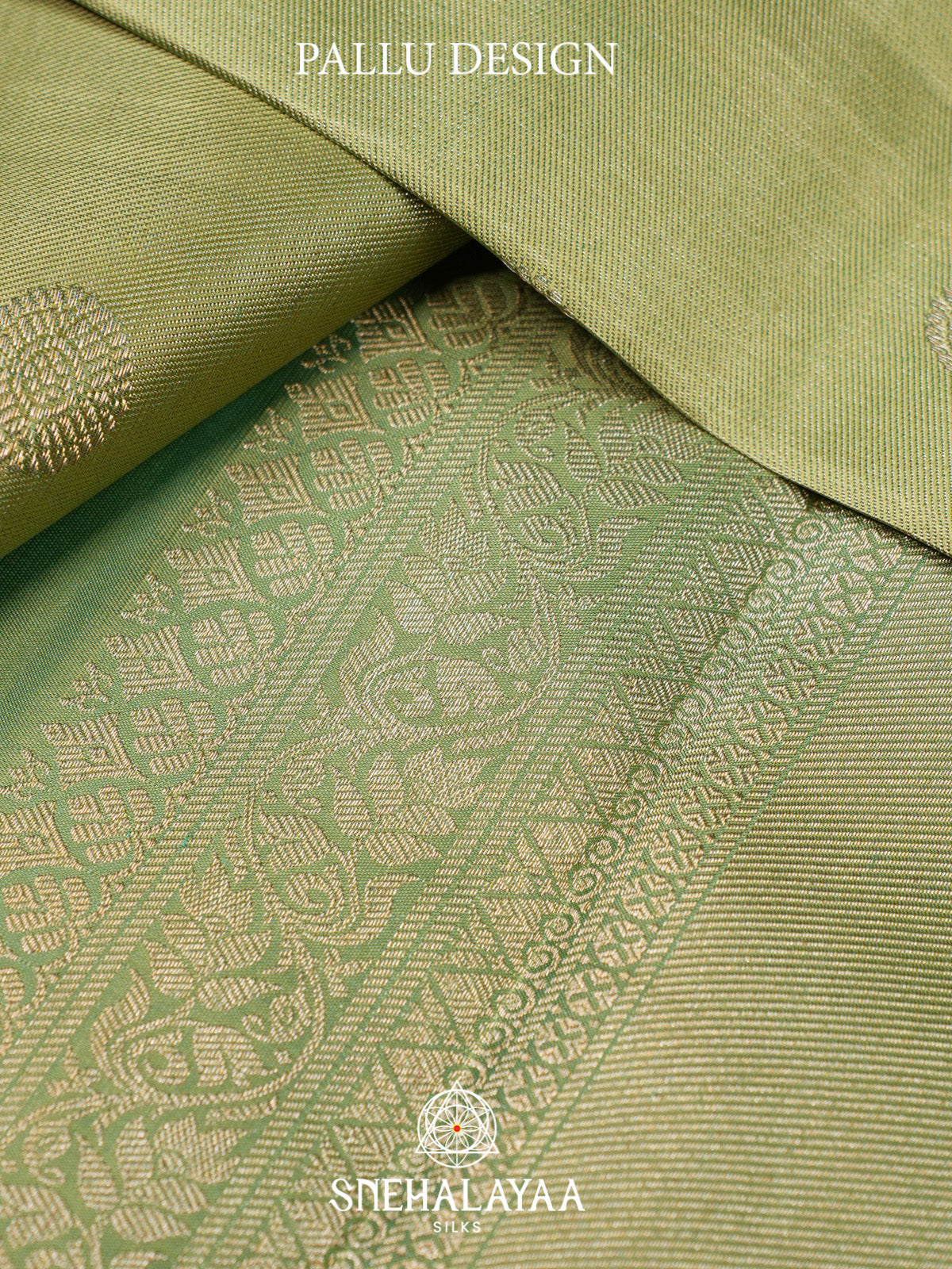 Pista Green Kanjivaram Silk Saree