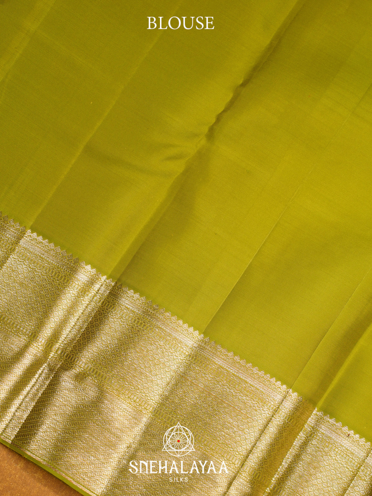 Lime Green Kanjivaram Silk Saree