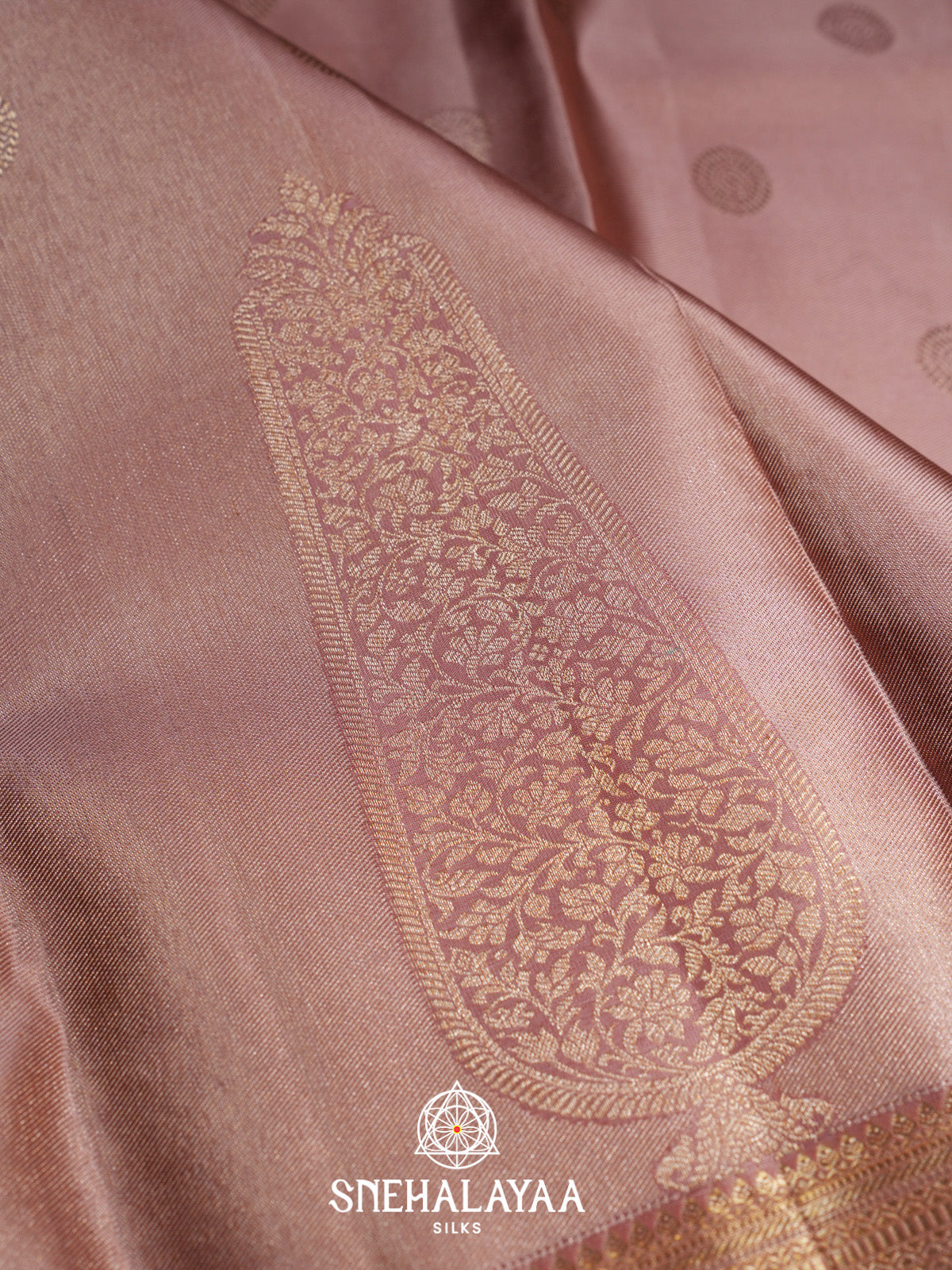 Mauve Pink Kanjivaram Silk Saree