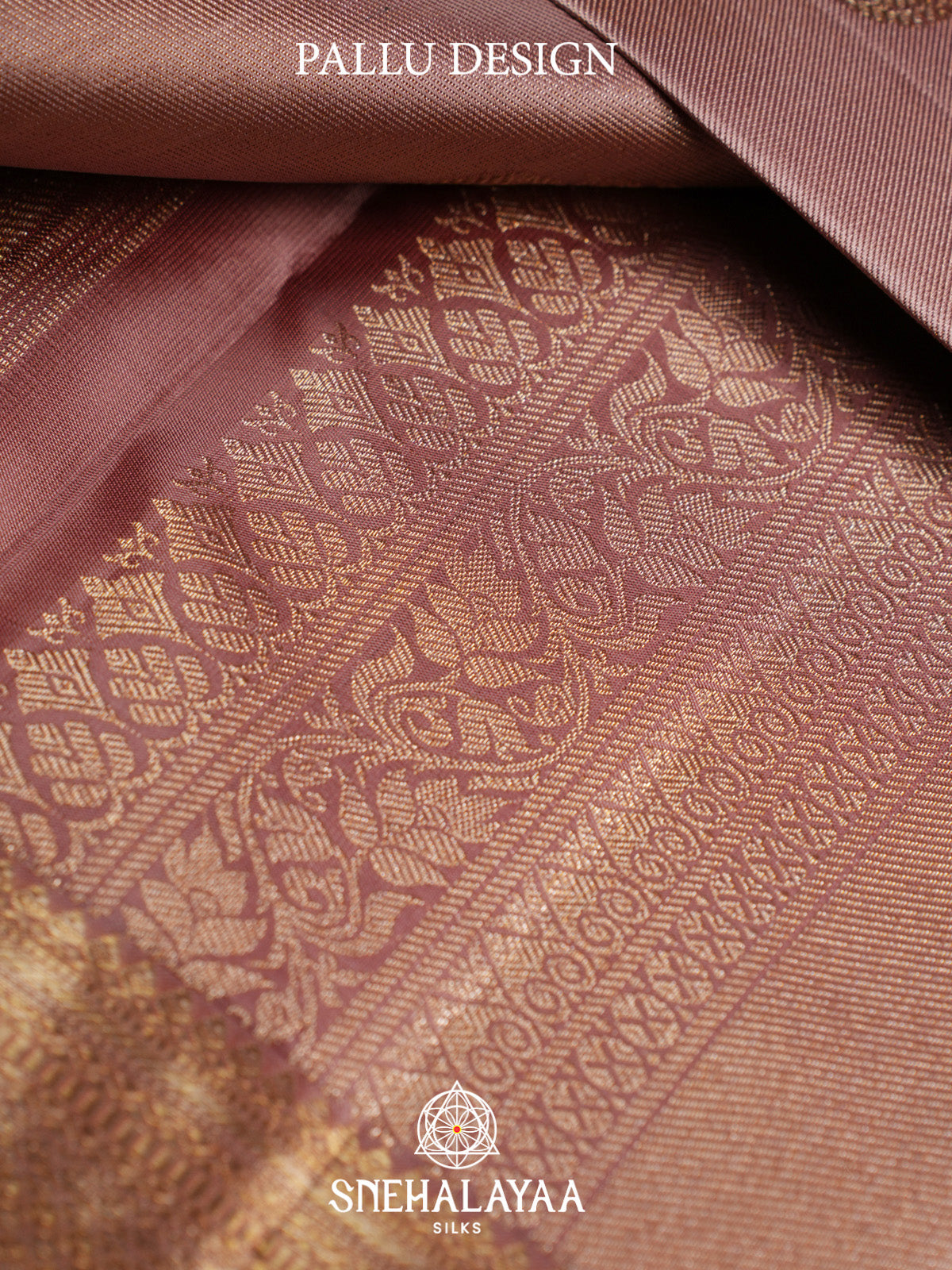 Mauve Pink Kanjivaram Silk Saree