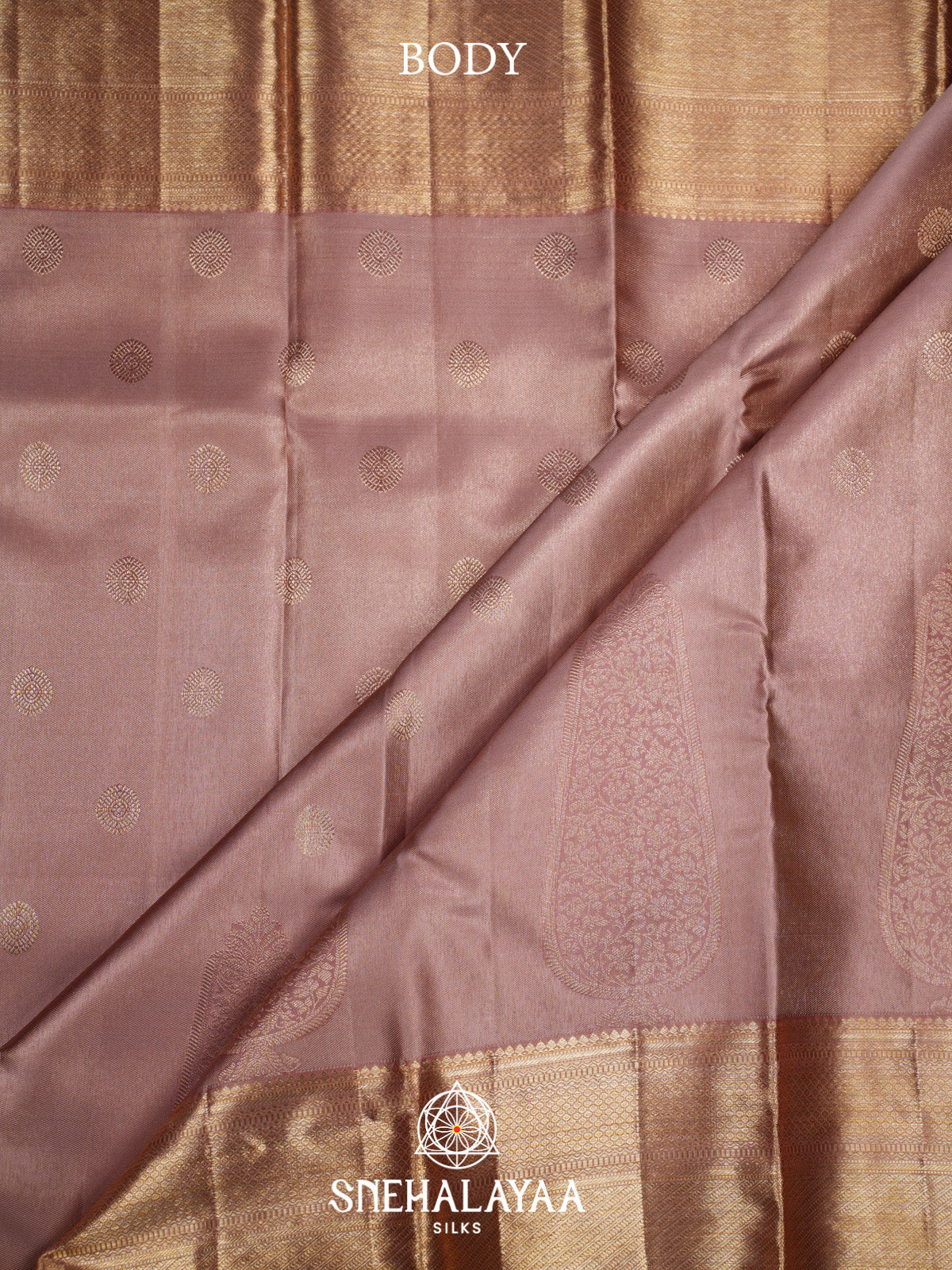 Mauve Pink Kanjivaram Silk Saree