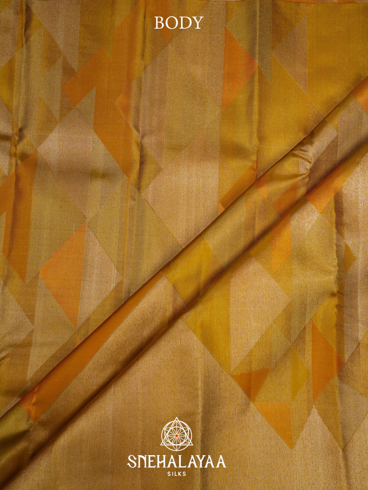 Golden Yellow Kanjivaram Silk Saree