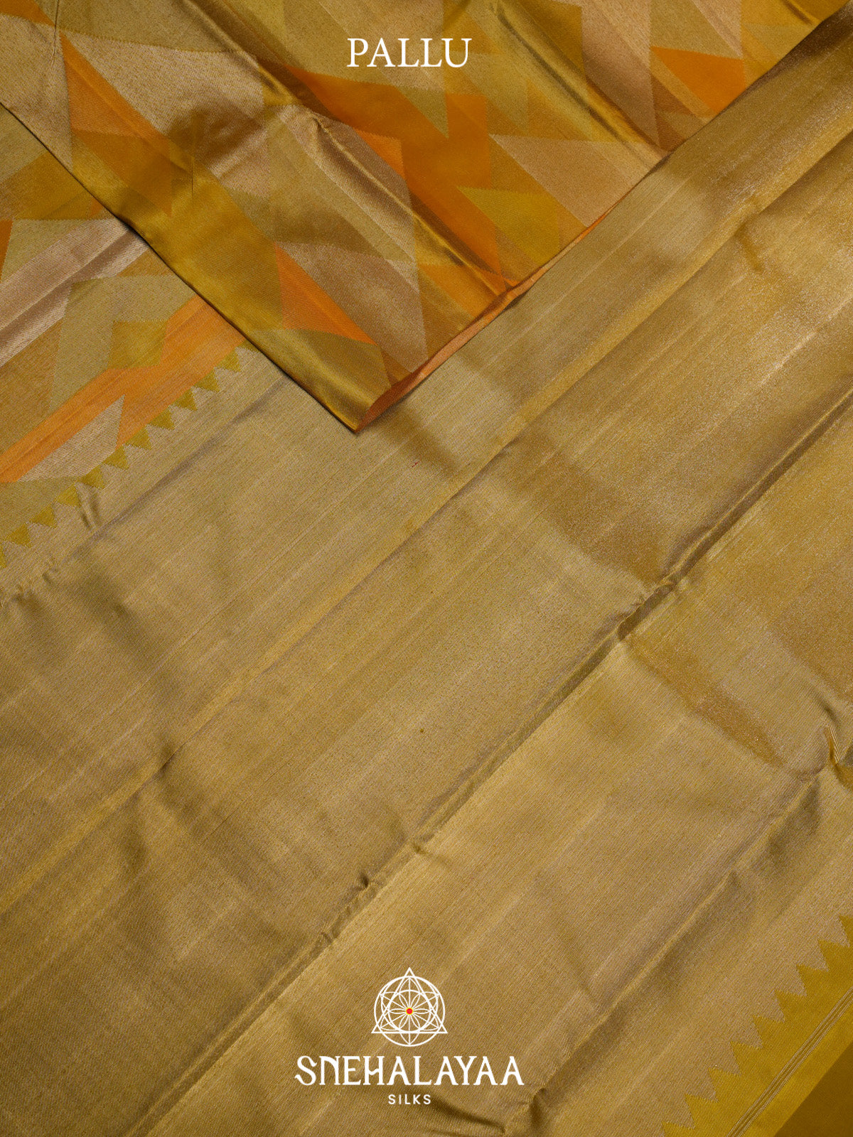 Golden Yellow Kanjivaram Silk Saree