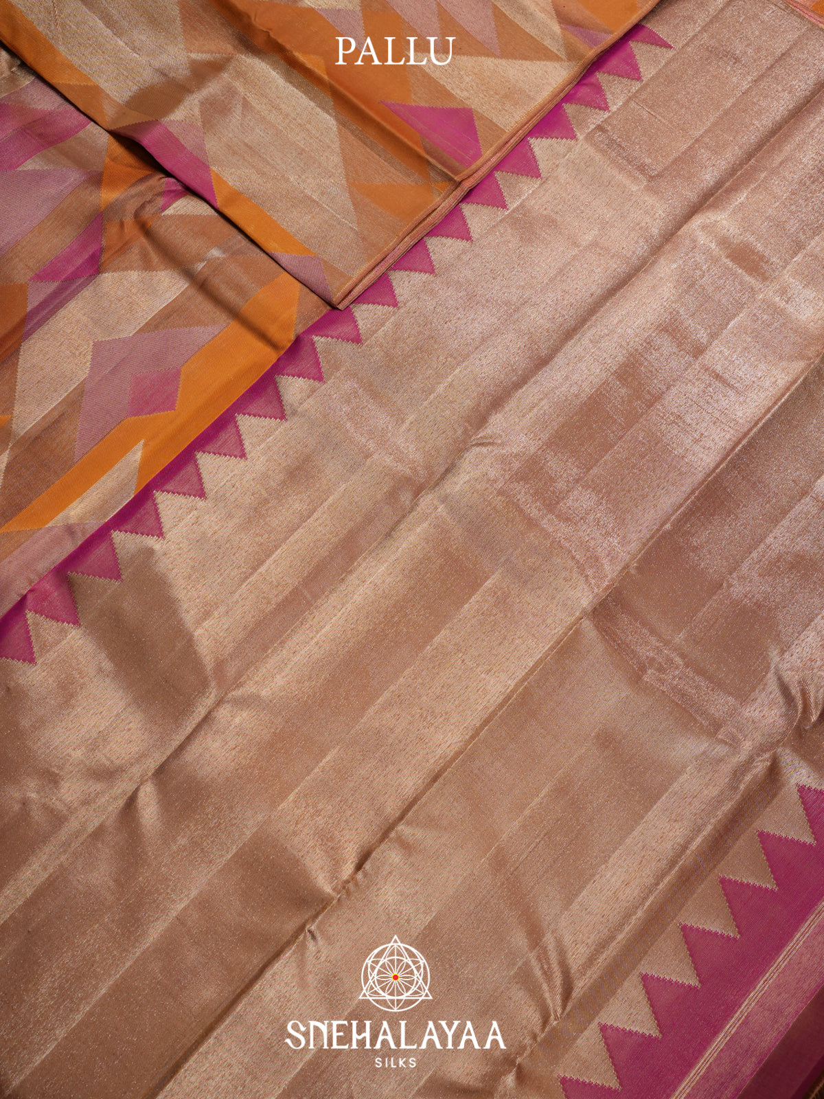 Multicolour Kanjivaram Silk Saree