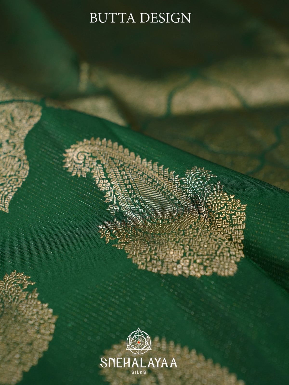 Emerald Green Kanjivaram Silk Saree