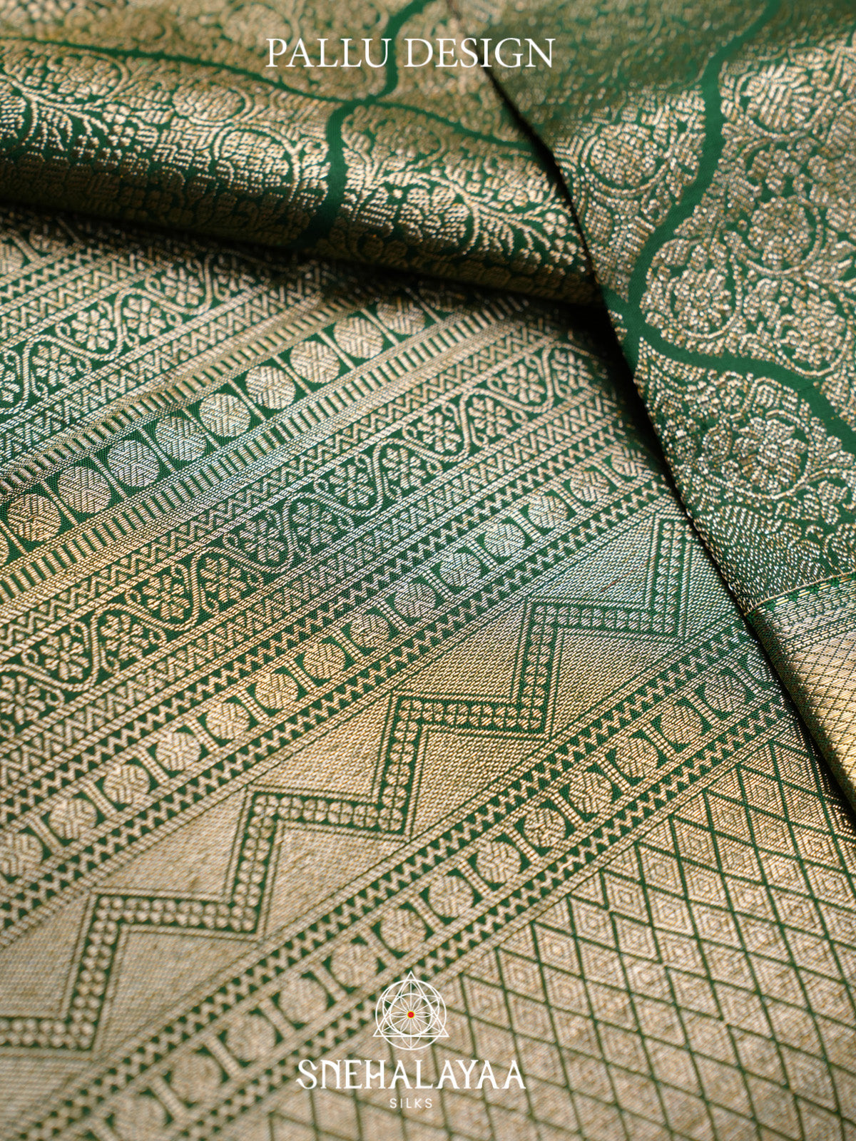 Emerald Green Kanjivaram Silk Saree