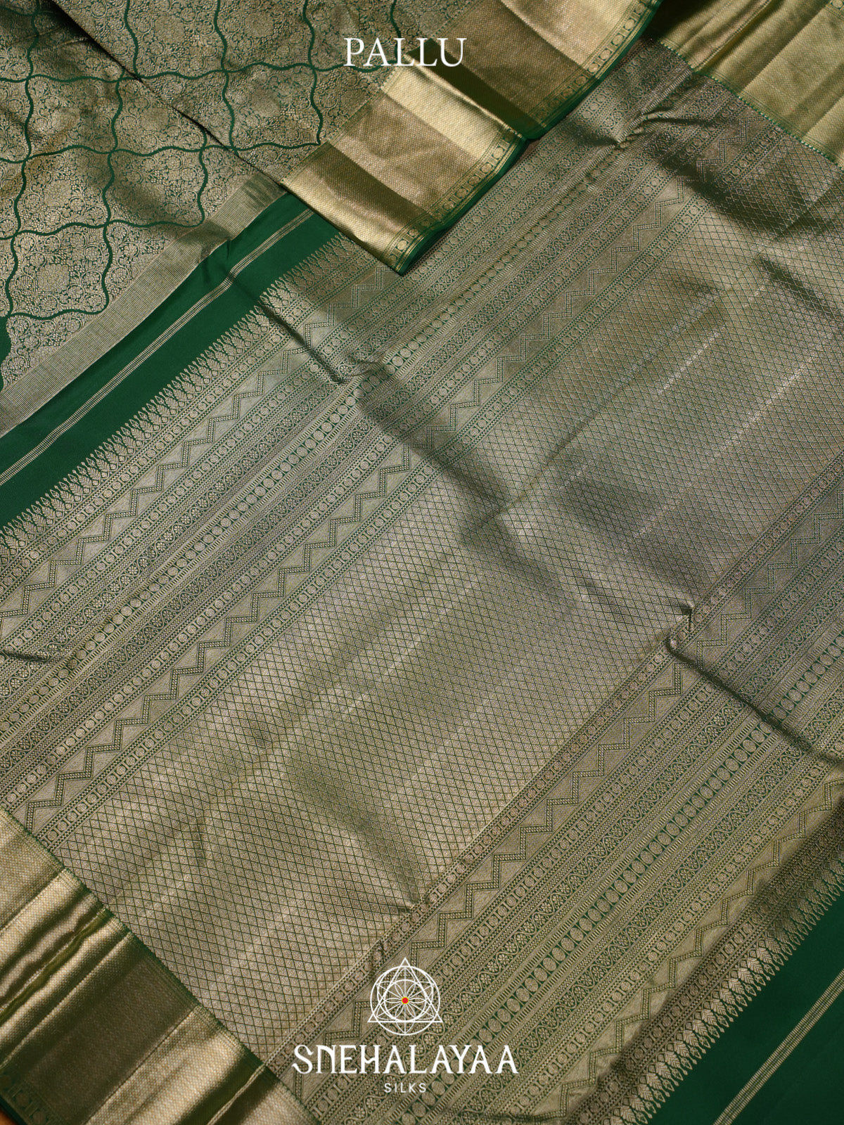 Emerald Green Kanjivaram Silk Saree