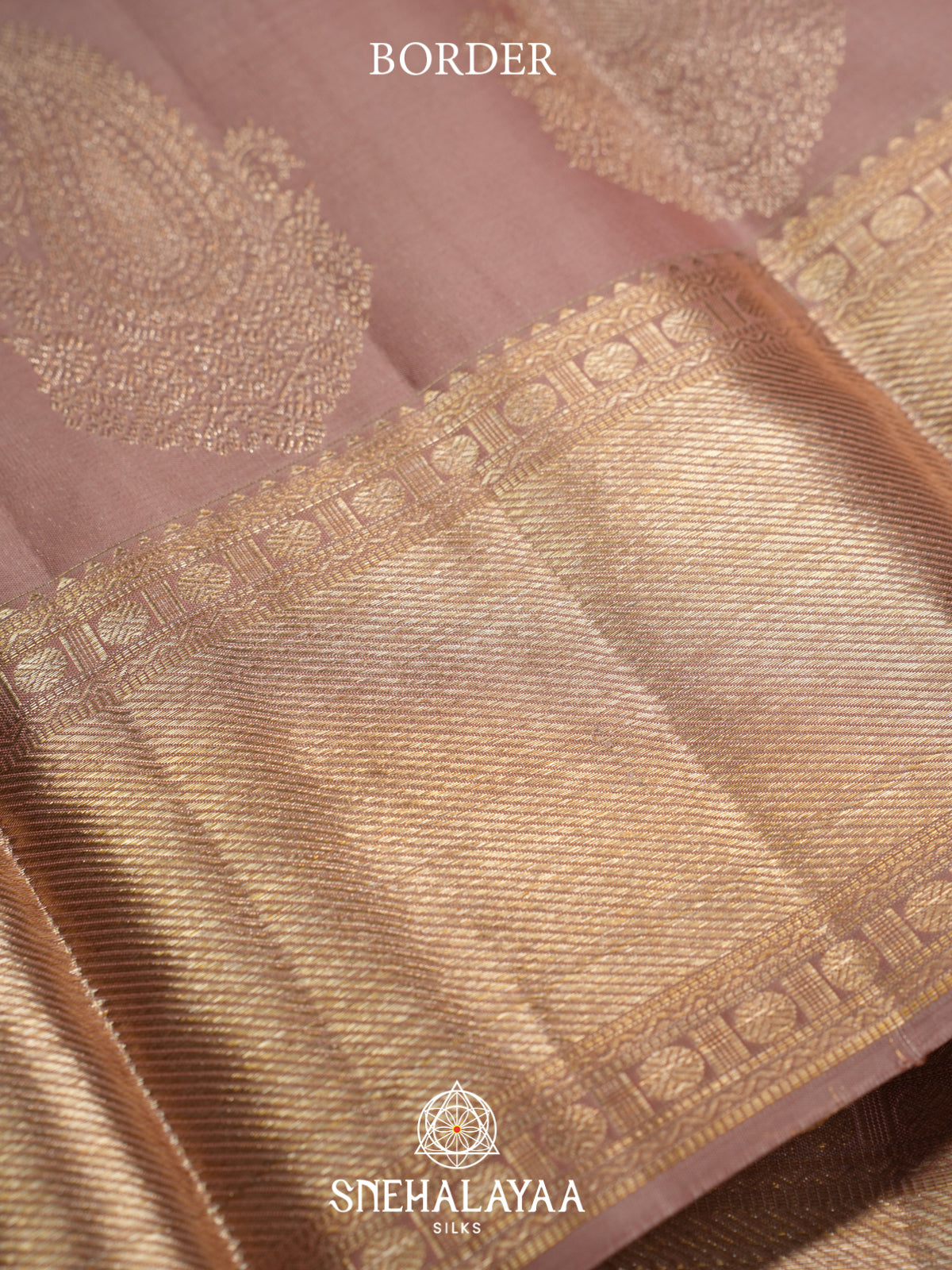 Mauve Pink Kanjivaram Silk Saree
