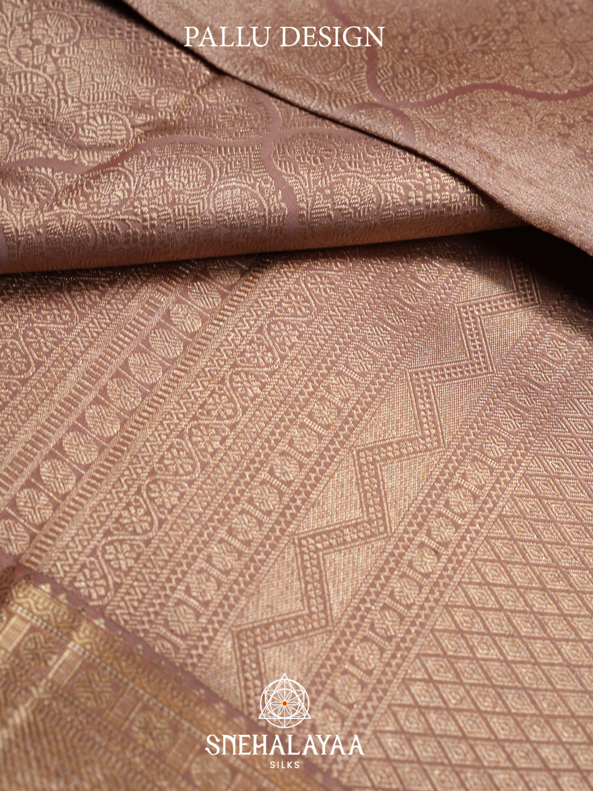 Mauve Pink Kanjivaram Silk Saree