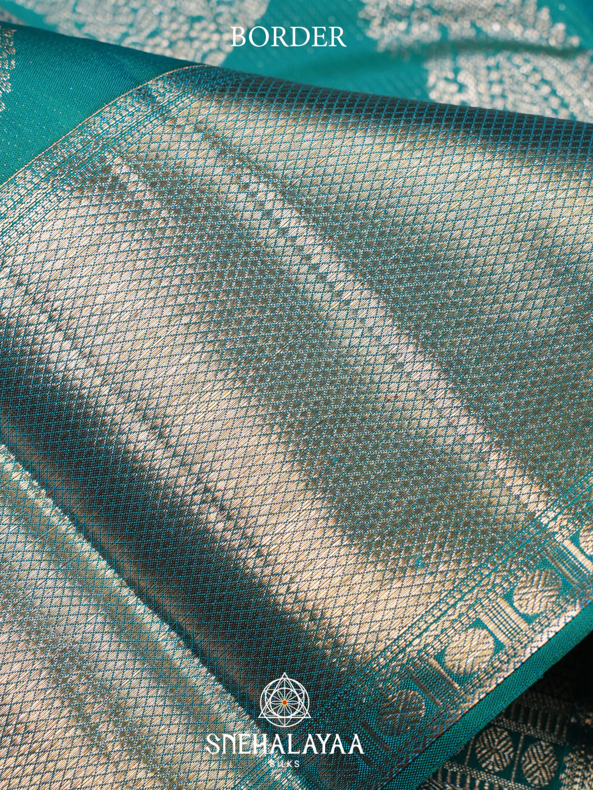 Teal Green Kanjivaram Silk Saree