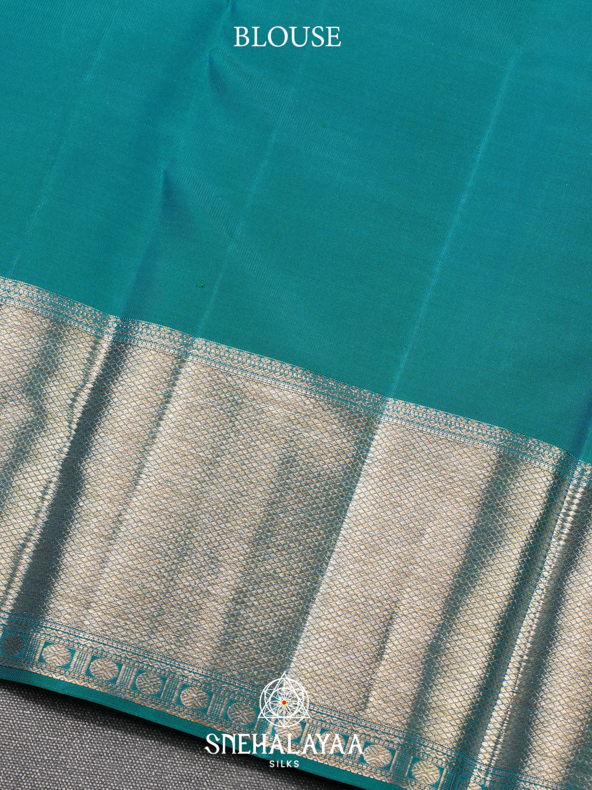 Teal Green Kanjivaram Silk Saree