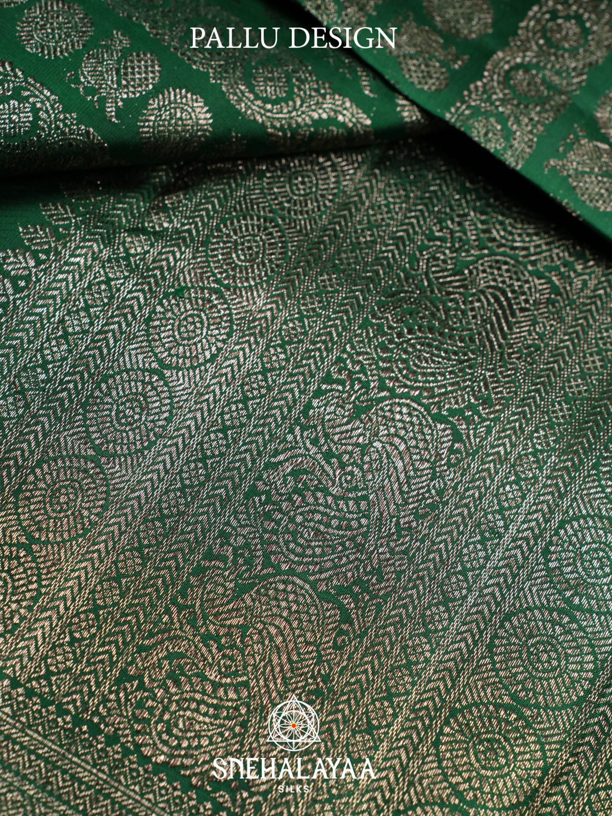 Forest Green Kanjivaram Silk Saree