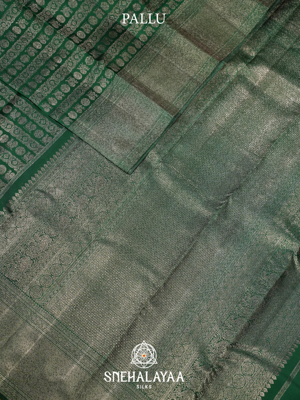 Forest Green Kanjivaram Silk Saree