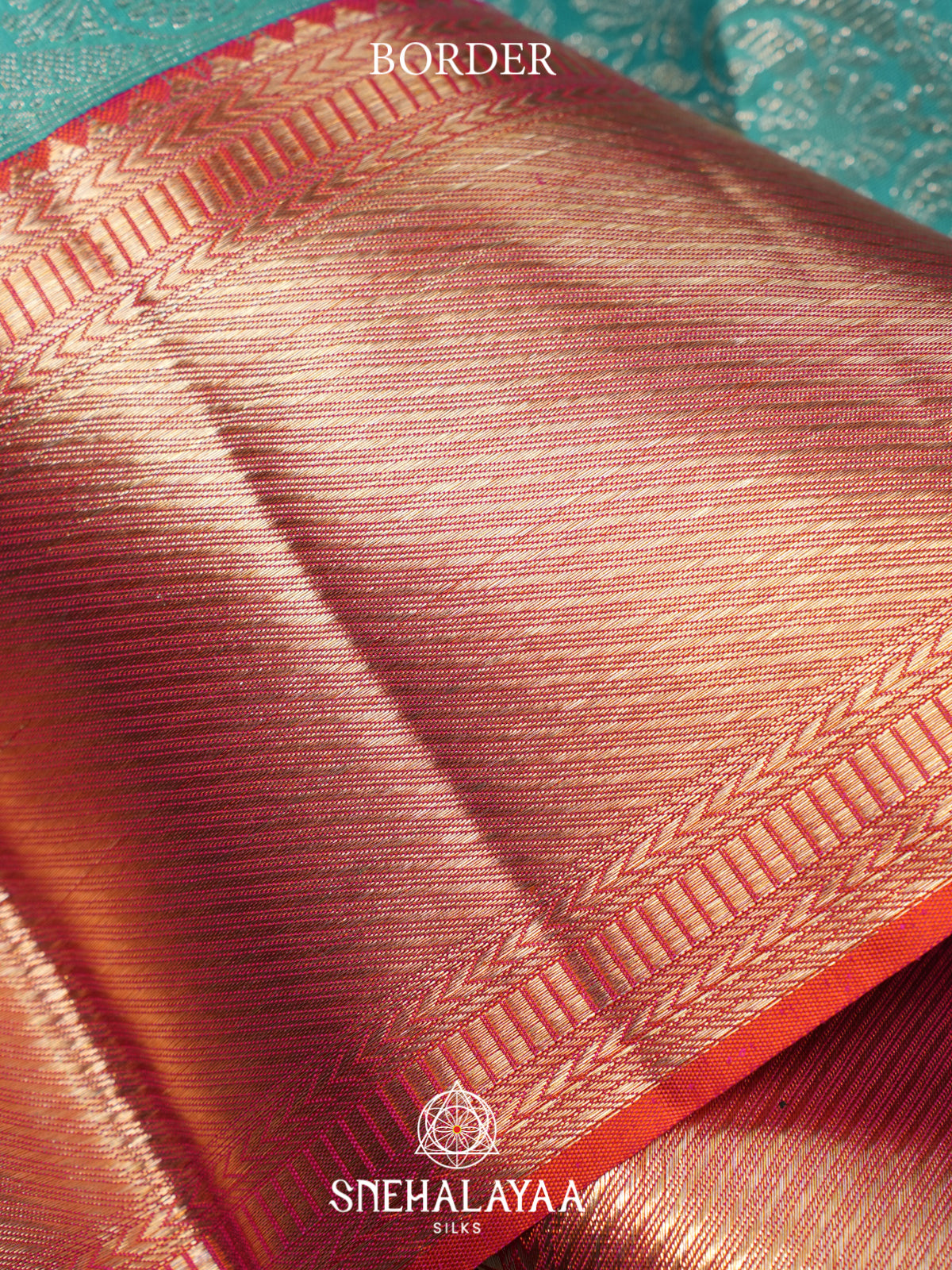 Turquoise Blue Kanjivaram Silk Saree