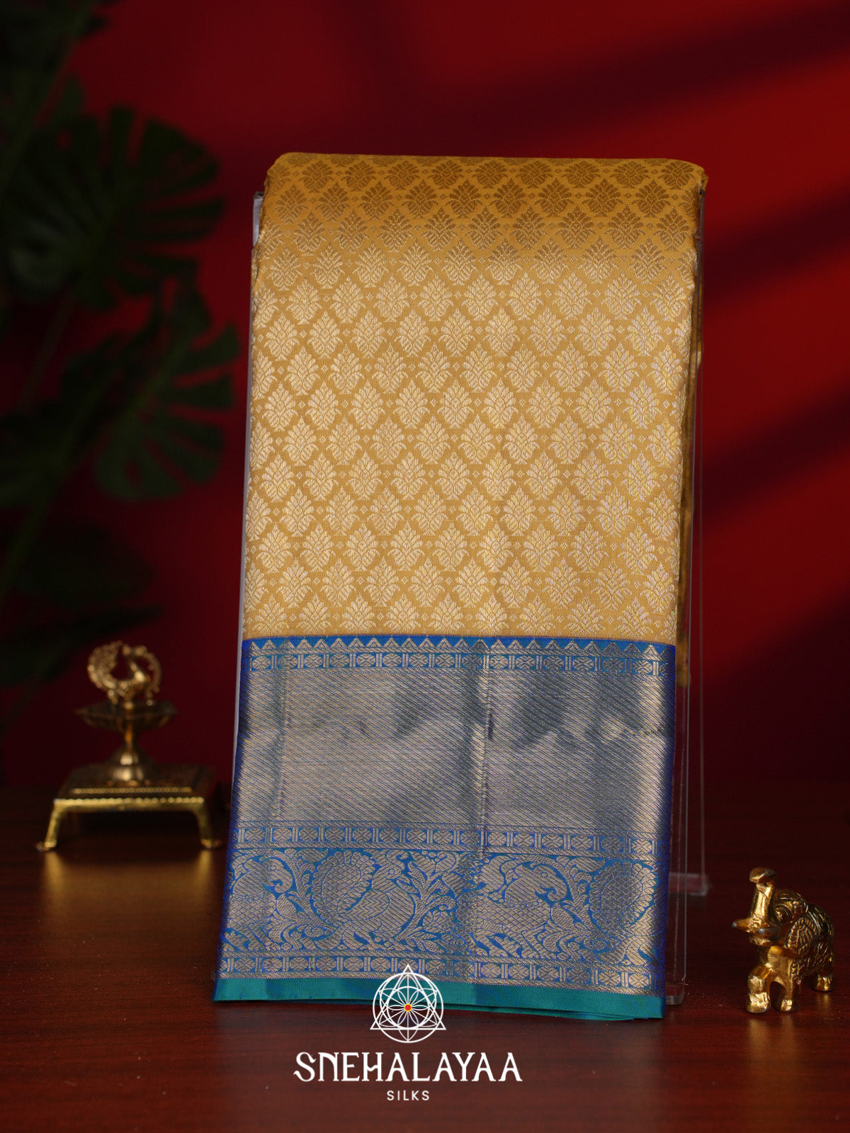 Yellow Kanjivaram Silk Saree