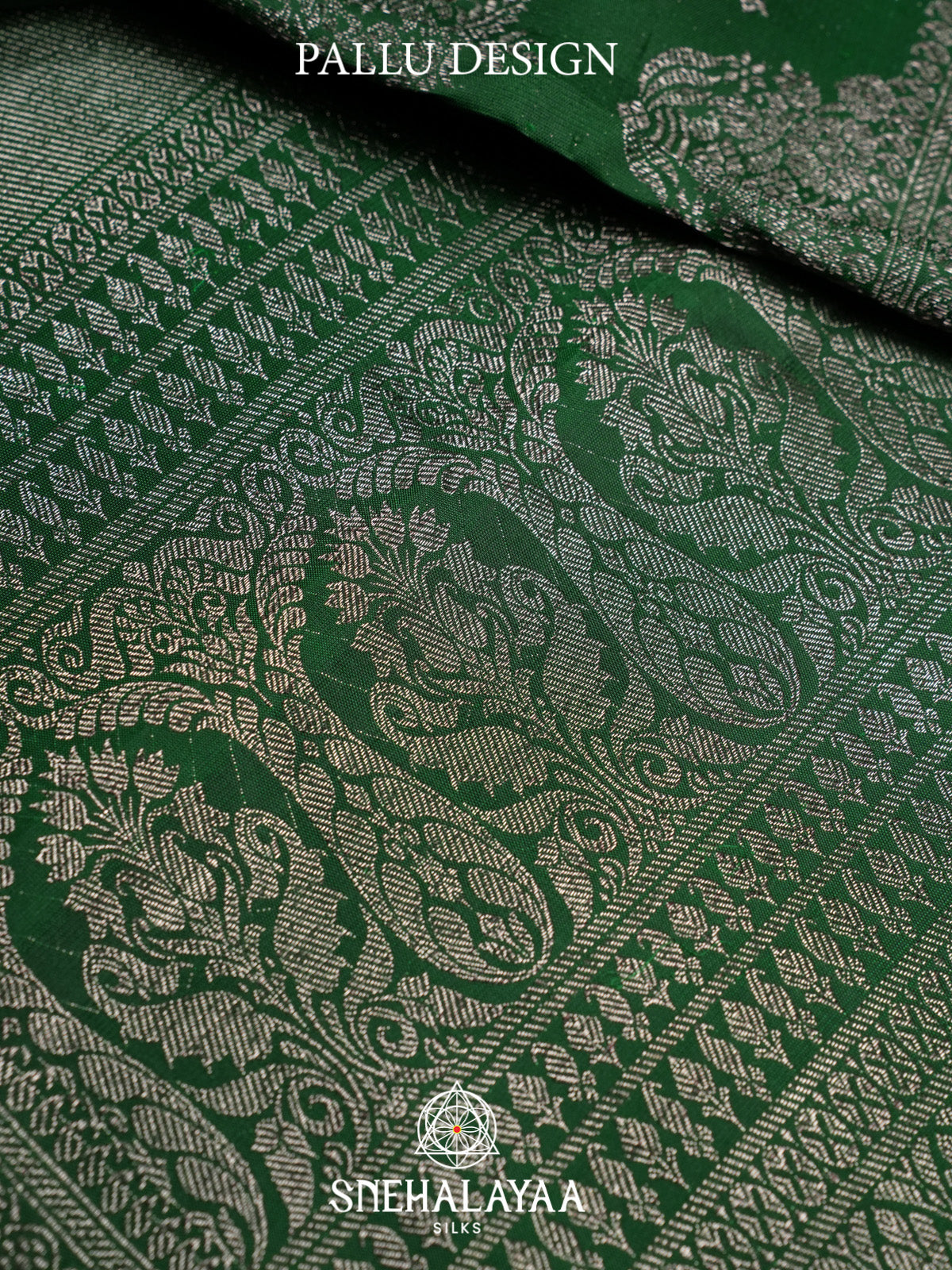 Forest Green Kanjivaram Silk Saree