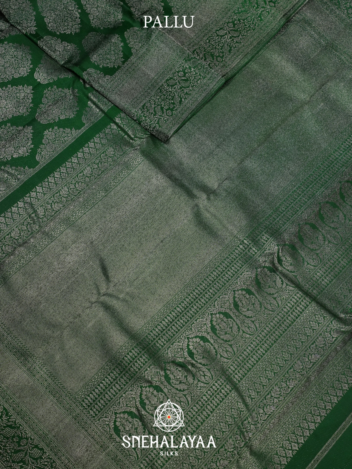 Forest Green Kanjivaram Silk Saree