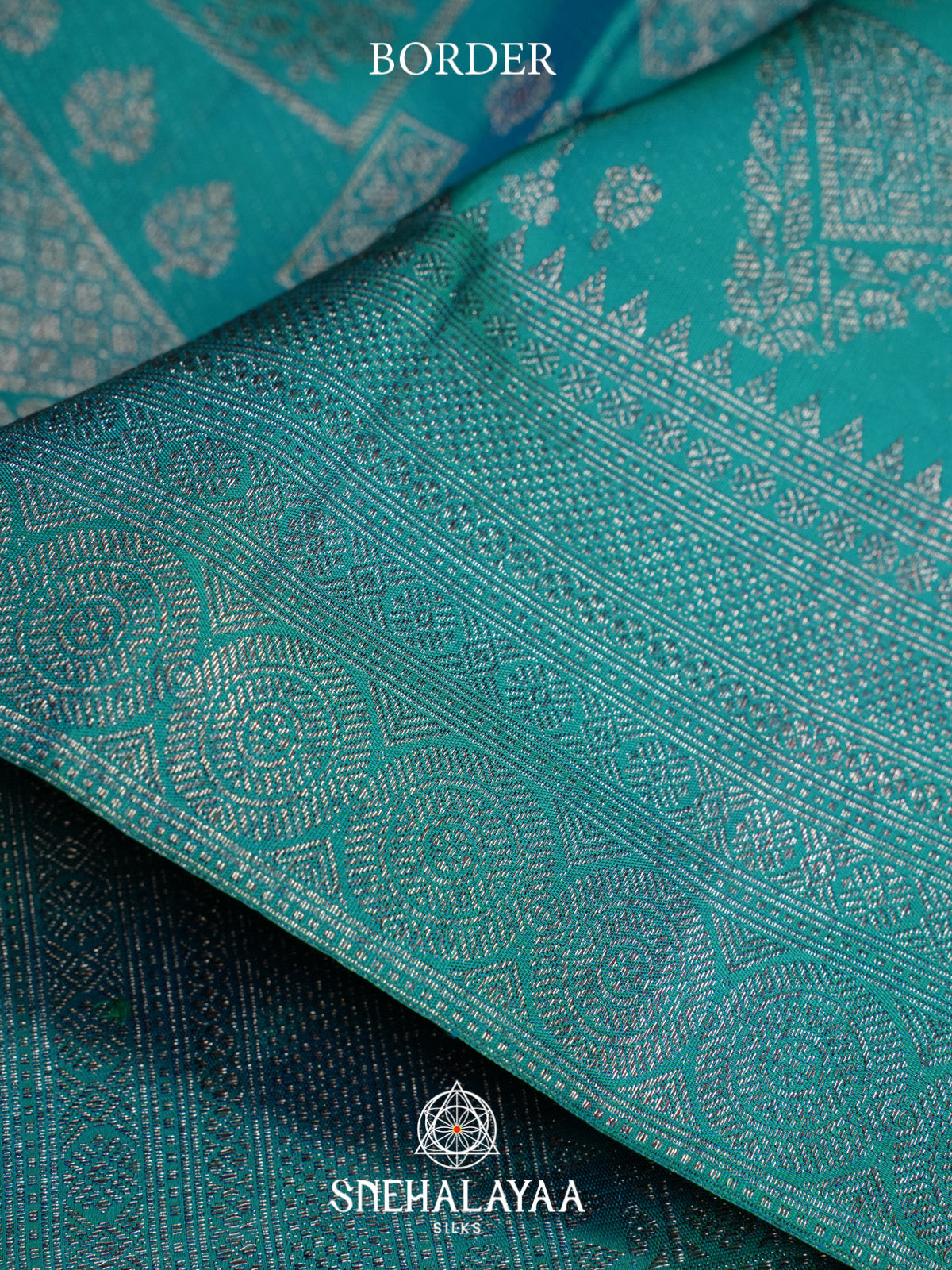 Teal Green Kanjivaram Silk Saree