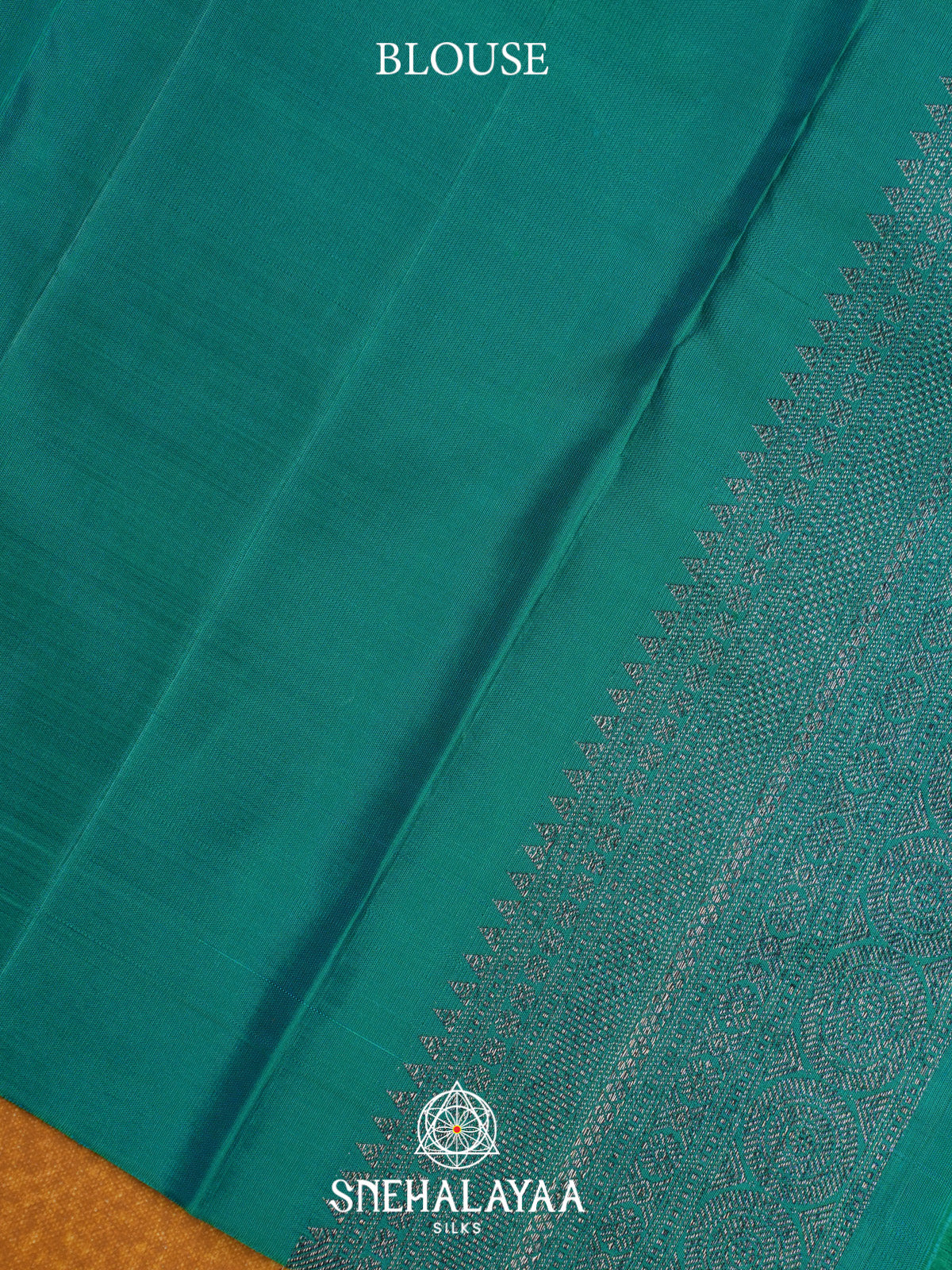 Teal Green Kanjivaram Silk Saree