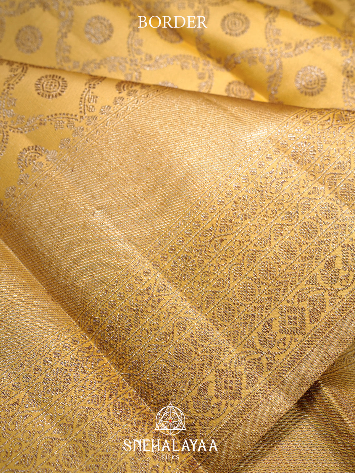 Yellow Kanjivaram Silk Saree