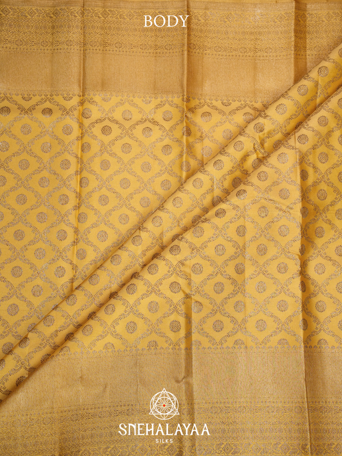 Yellow Kanjivaram Silk Saree