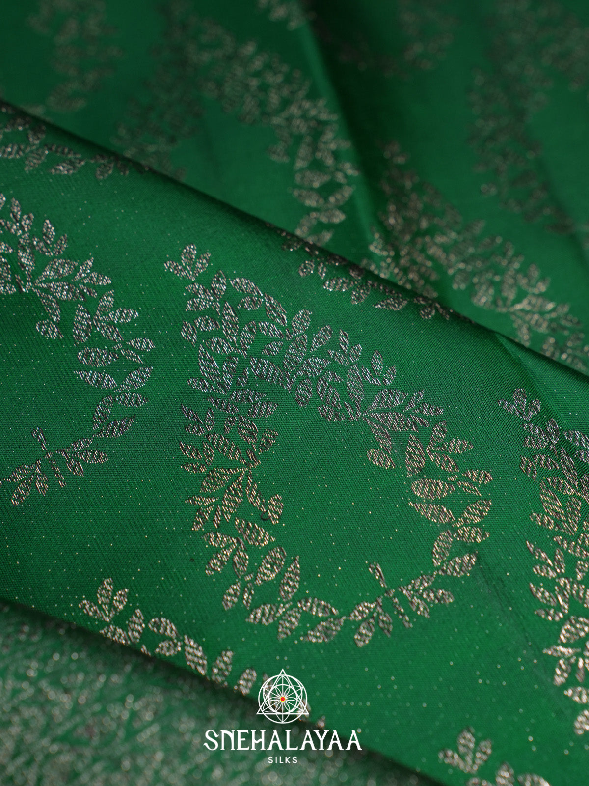 Emerald Green Kanjivaram Silk Saree